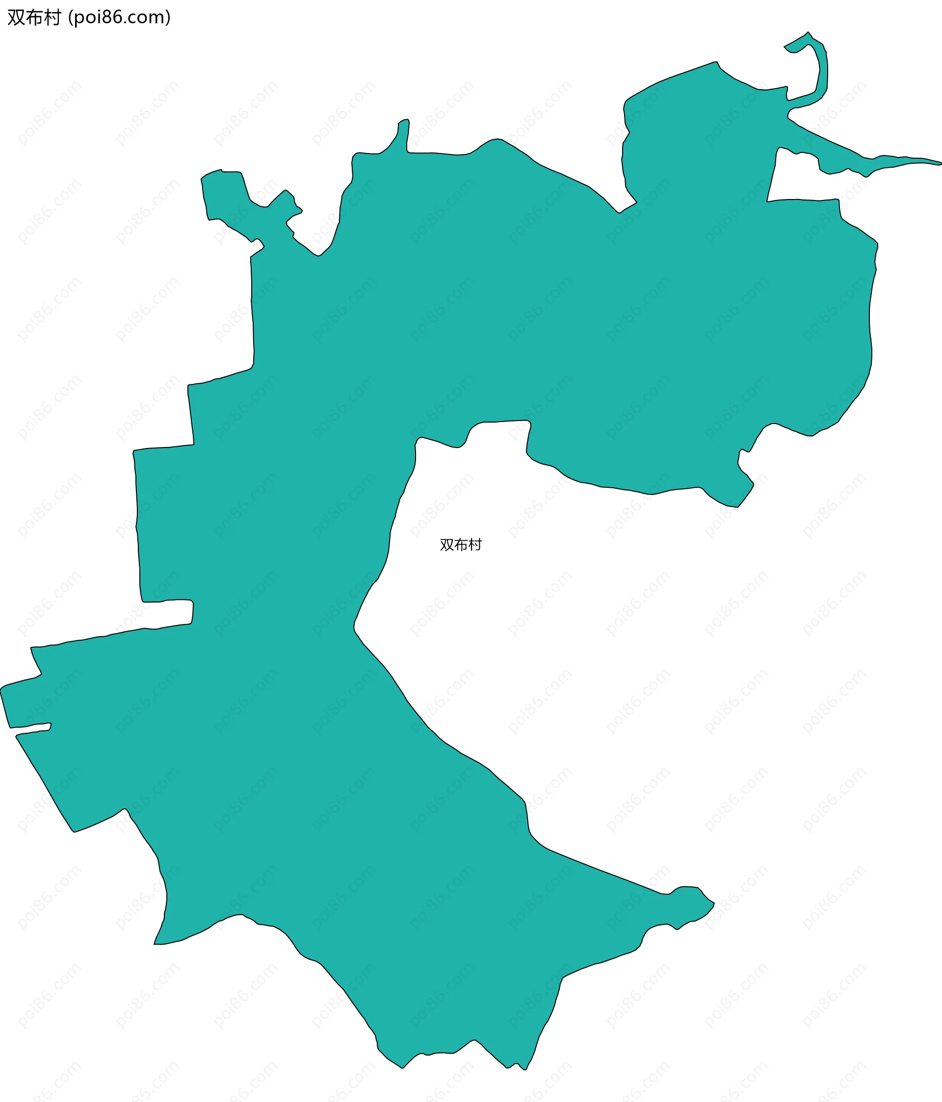 双布村边界地图