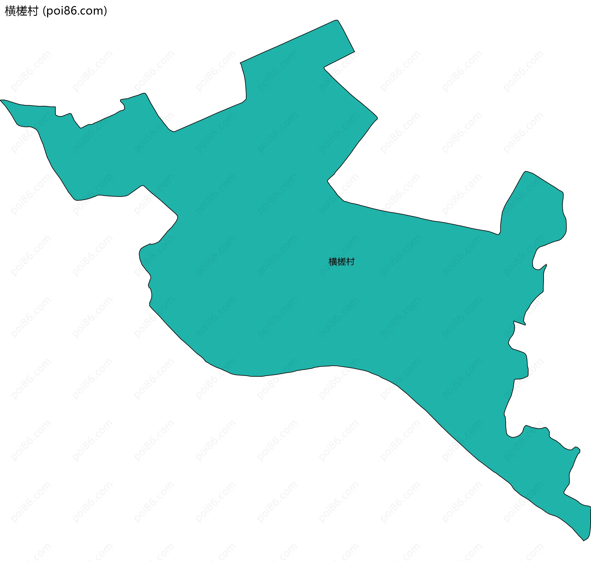 横槎村边界地图