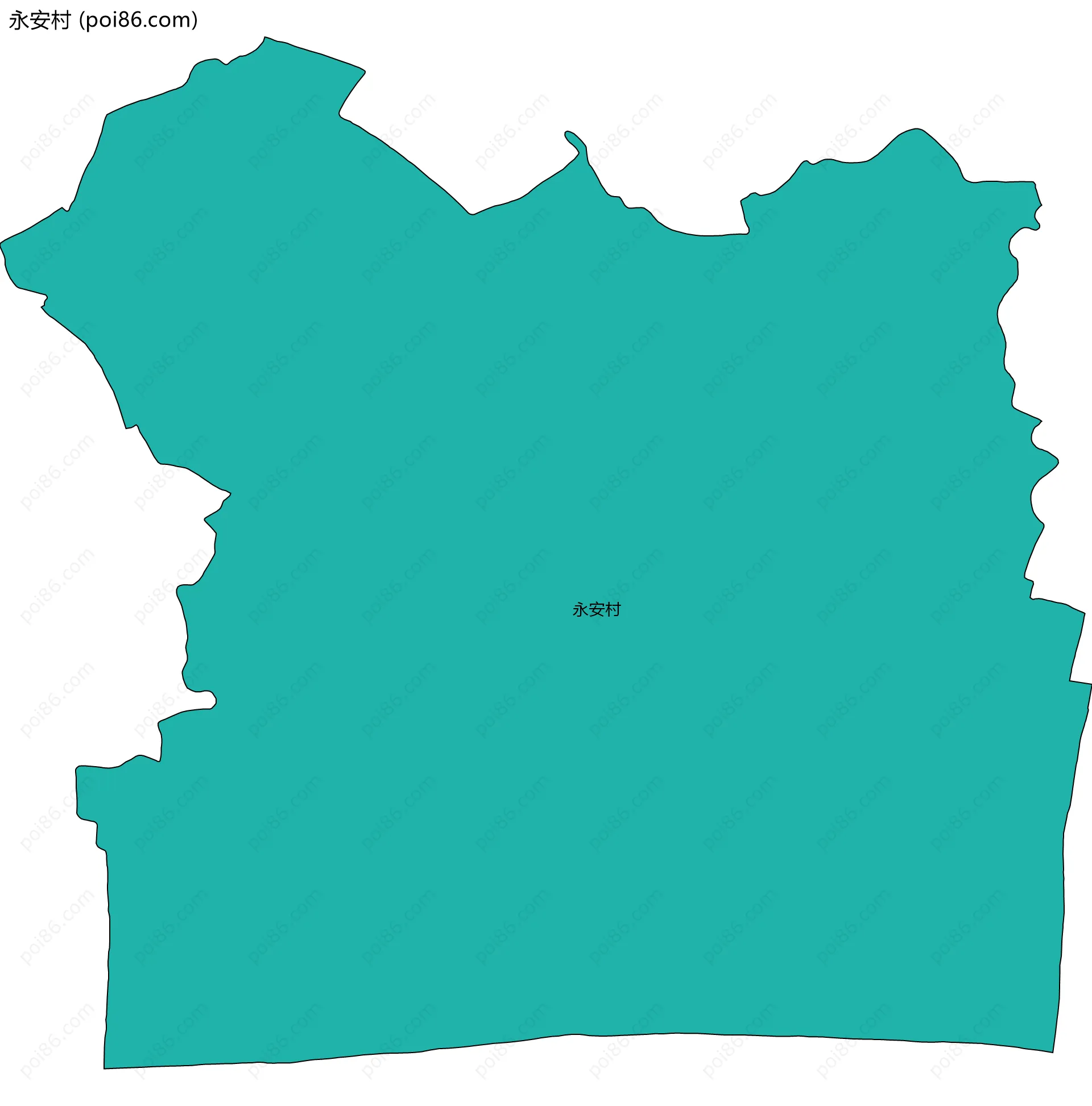 永安村边界地图