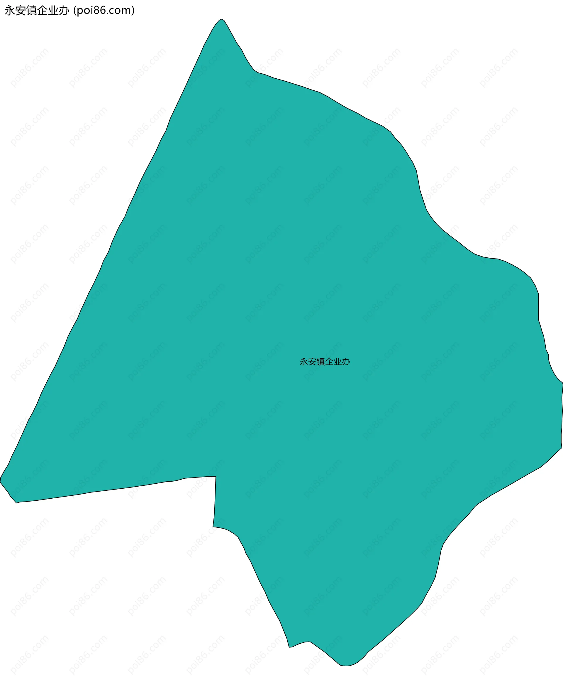 永安镇企业办边界地图