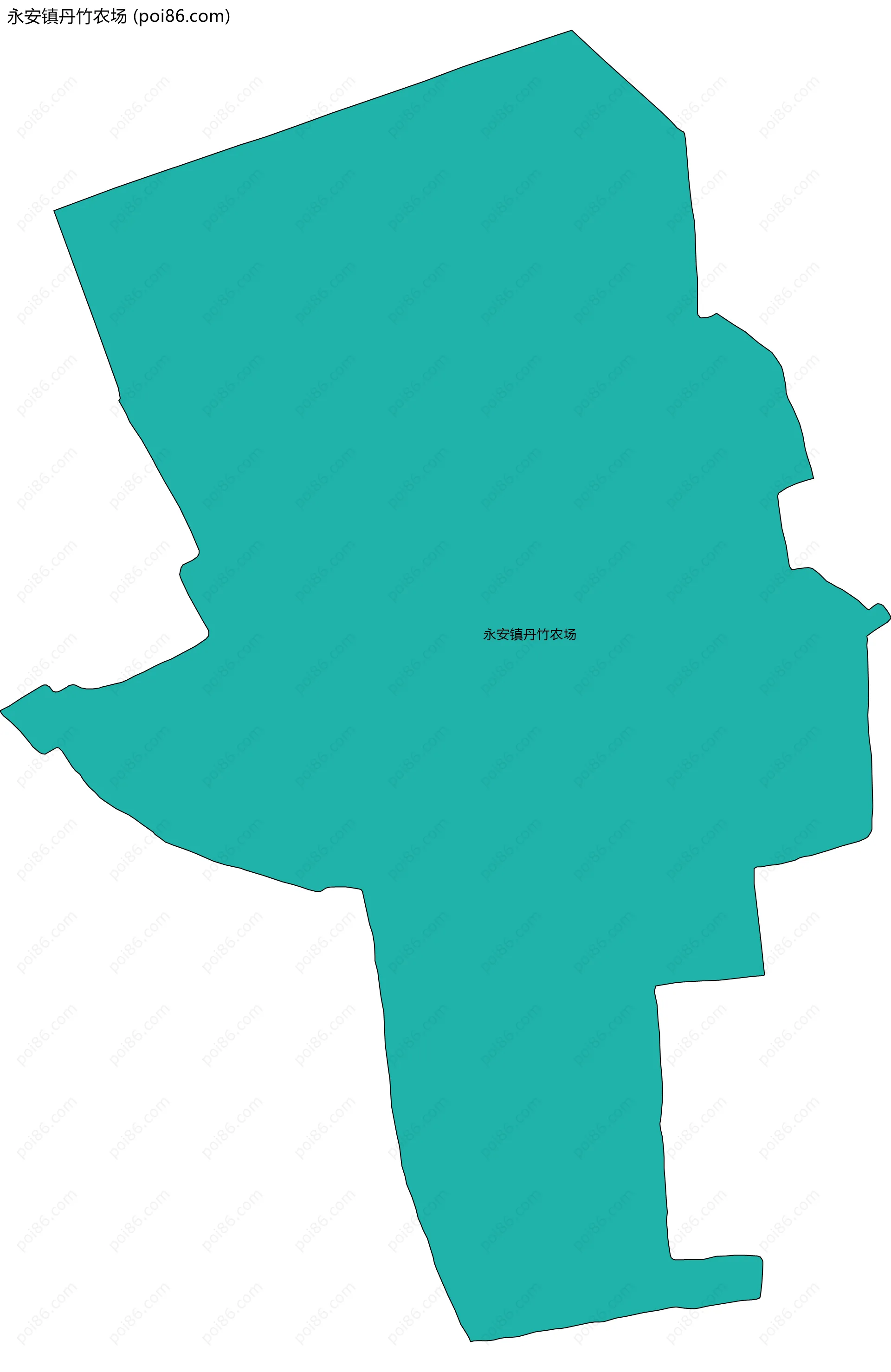 永安镇丹竹农场边界地图