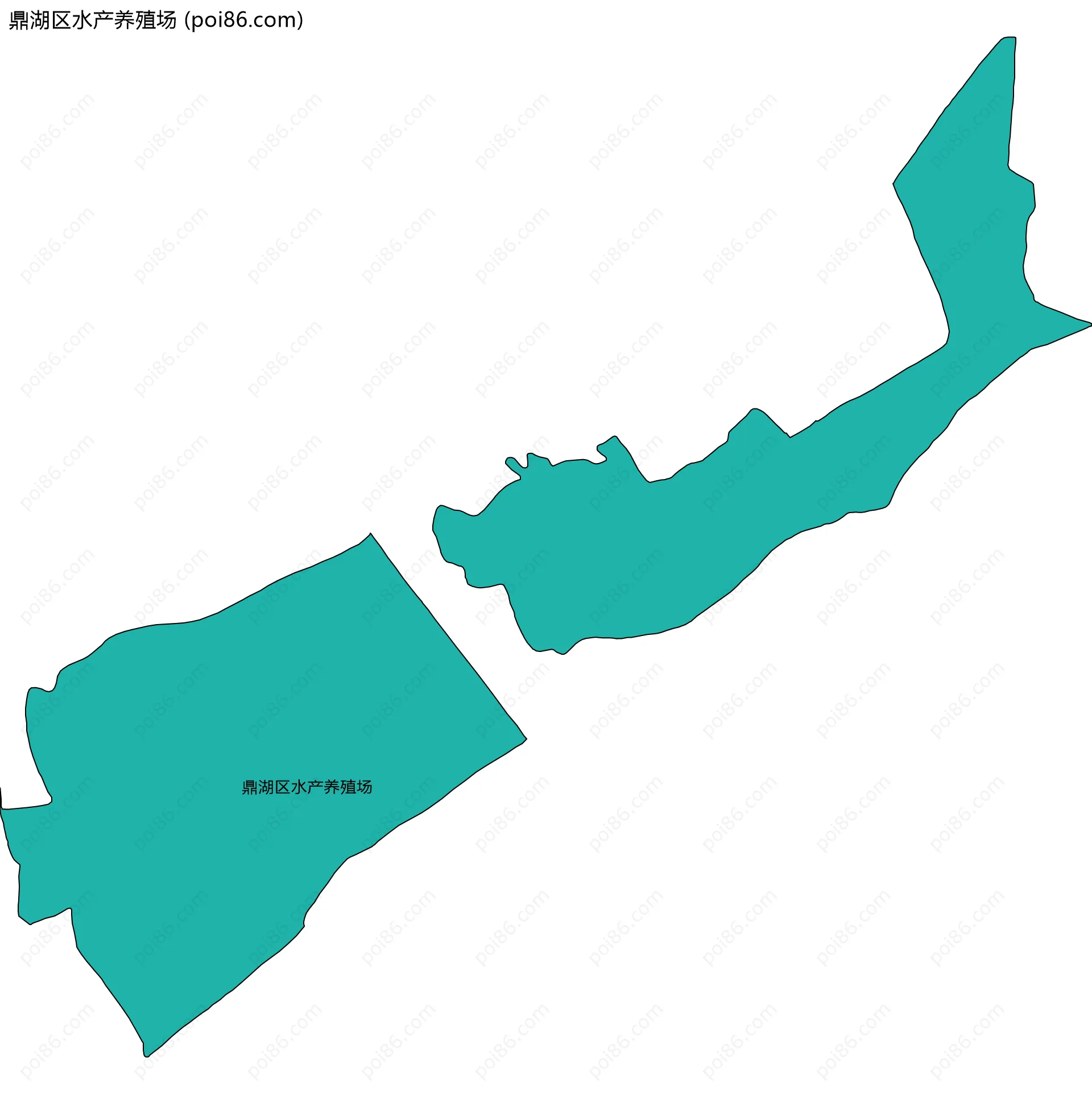 鼎湖区水产养殖场边界地图