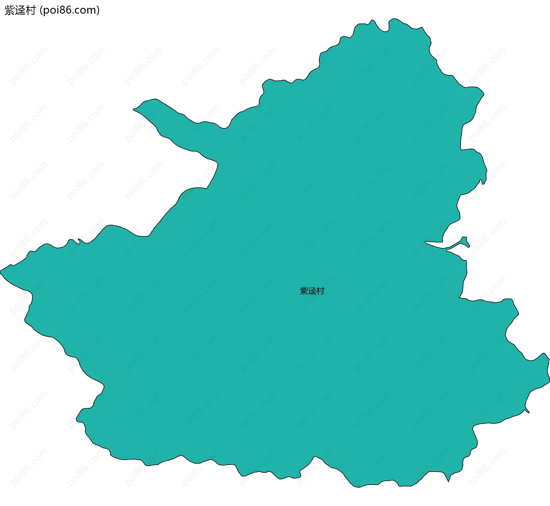 紫迳村边界地图