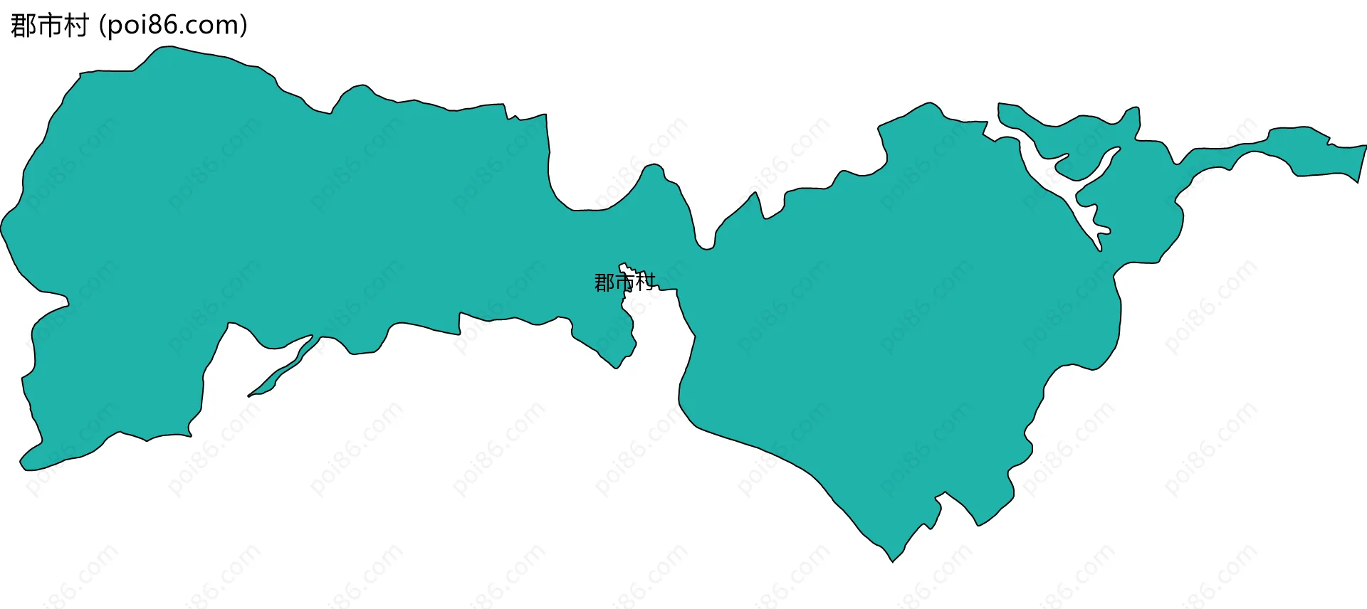 郡市村边界地图