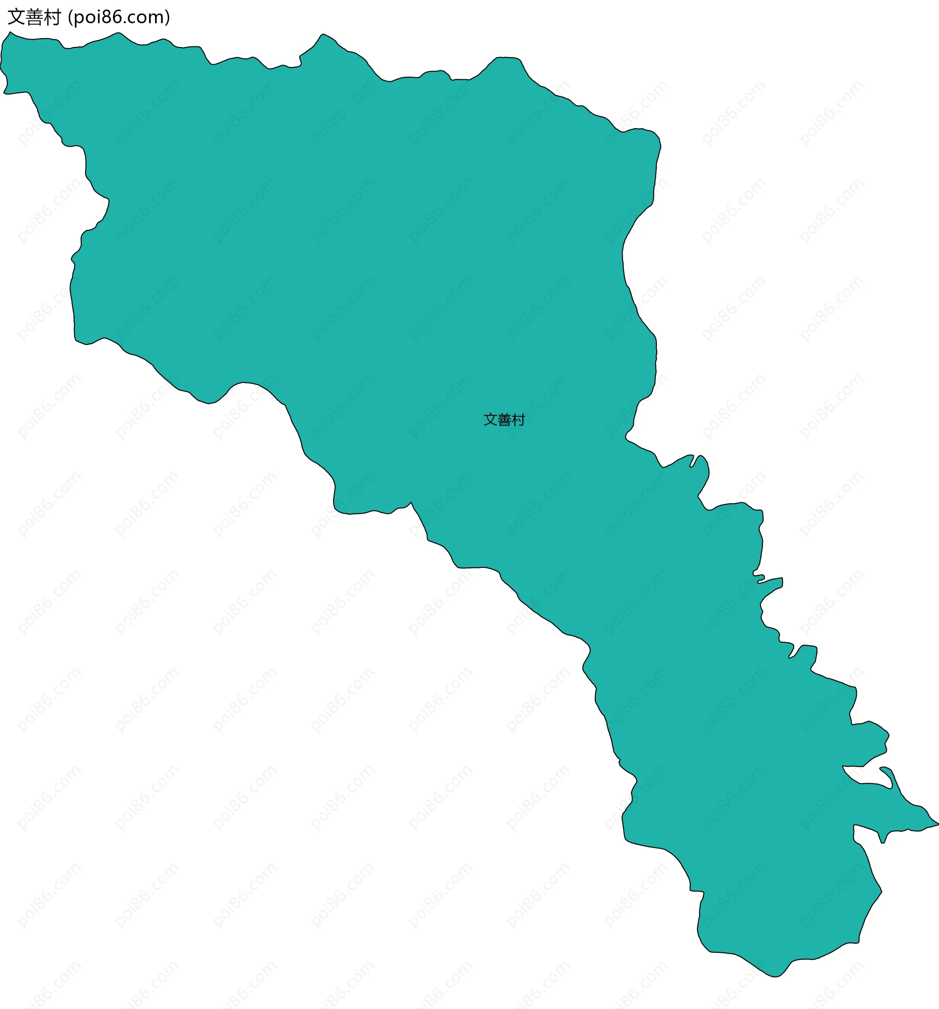文善村边界地图