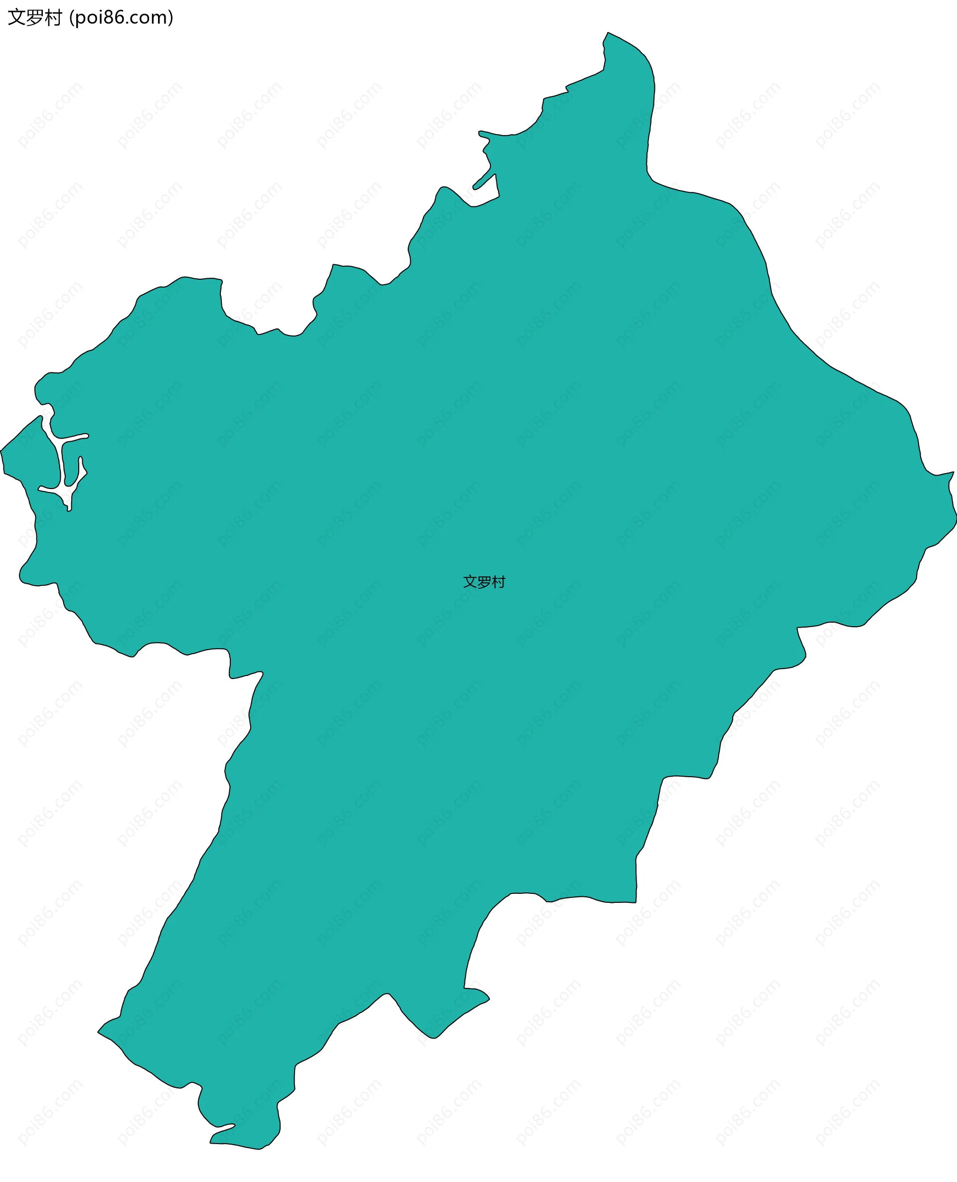 文罗村边界地图