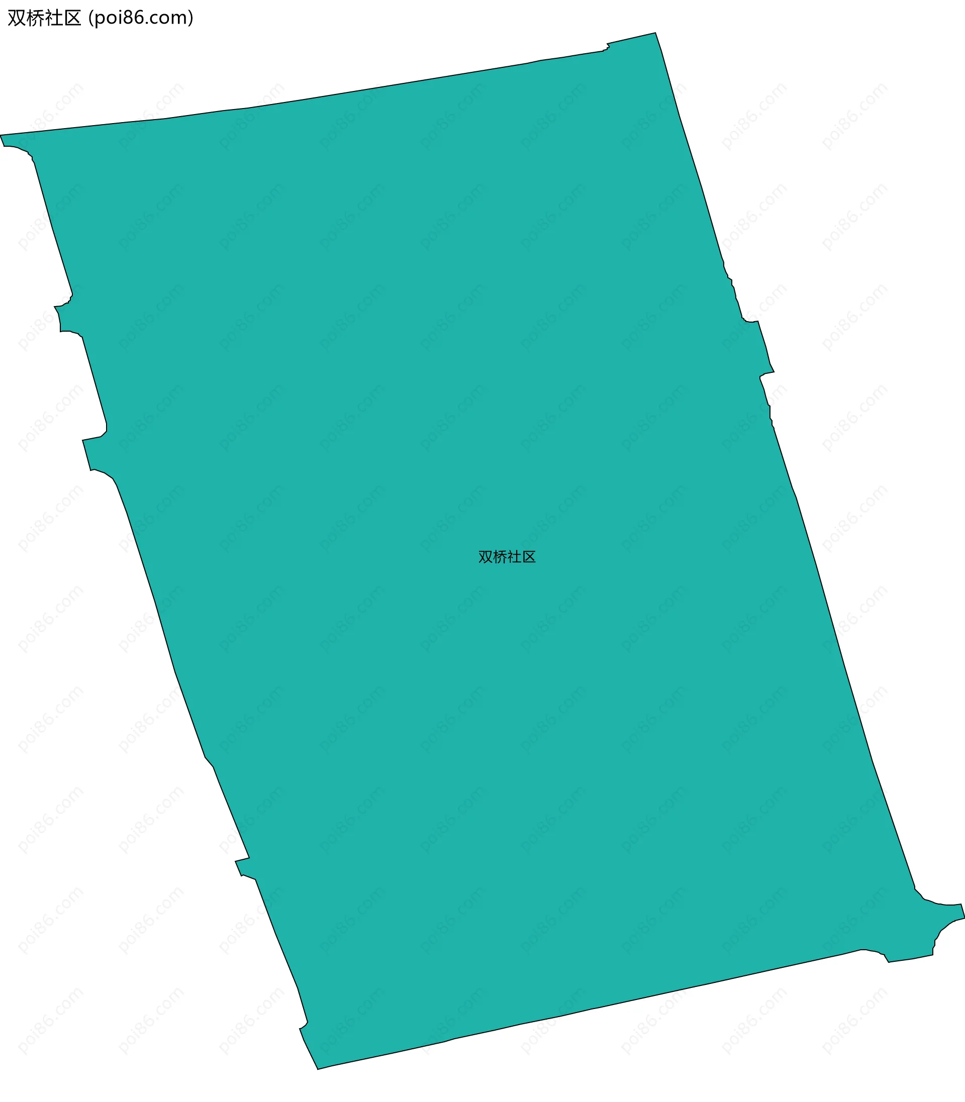 双桥社区边界地图