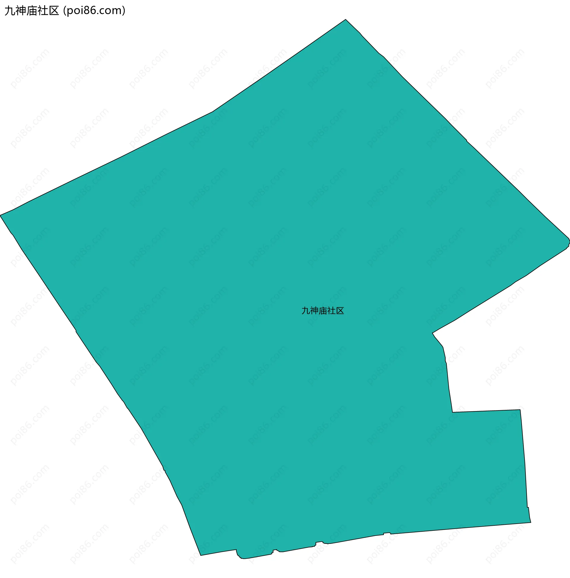 九神庙社区边界地图