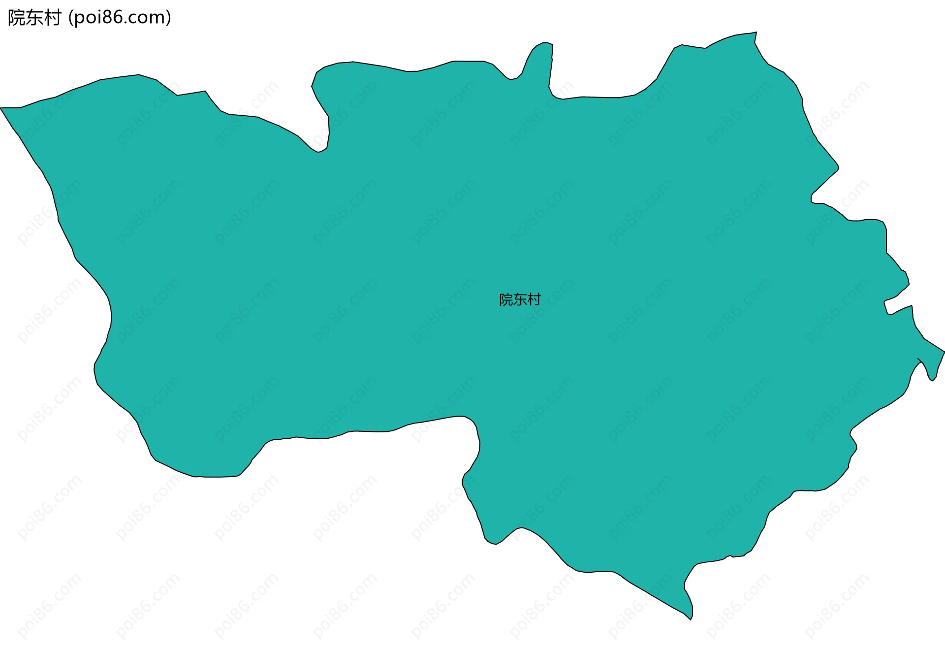 院东村边界地图