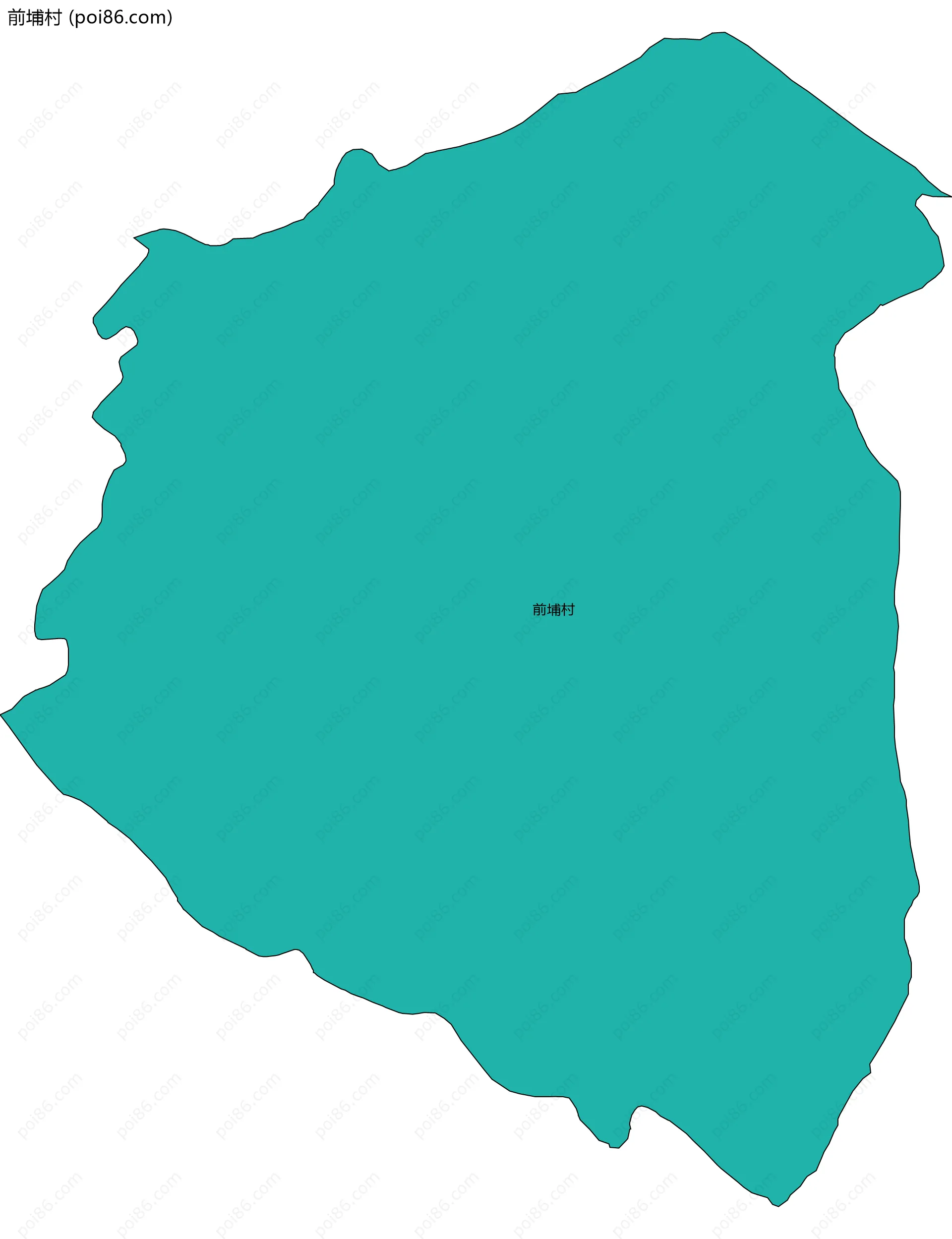 前埔村边界地图