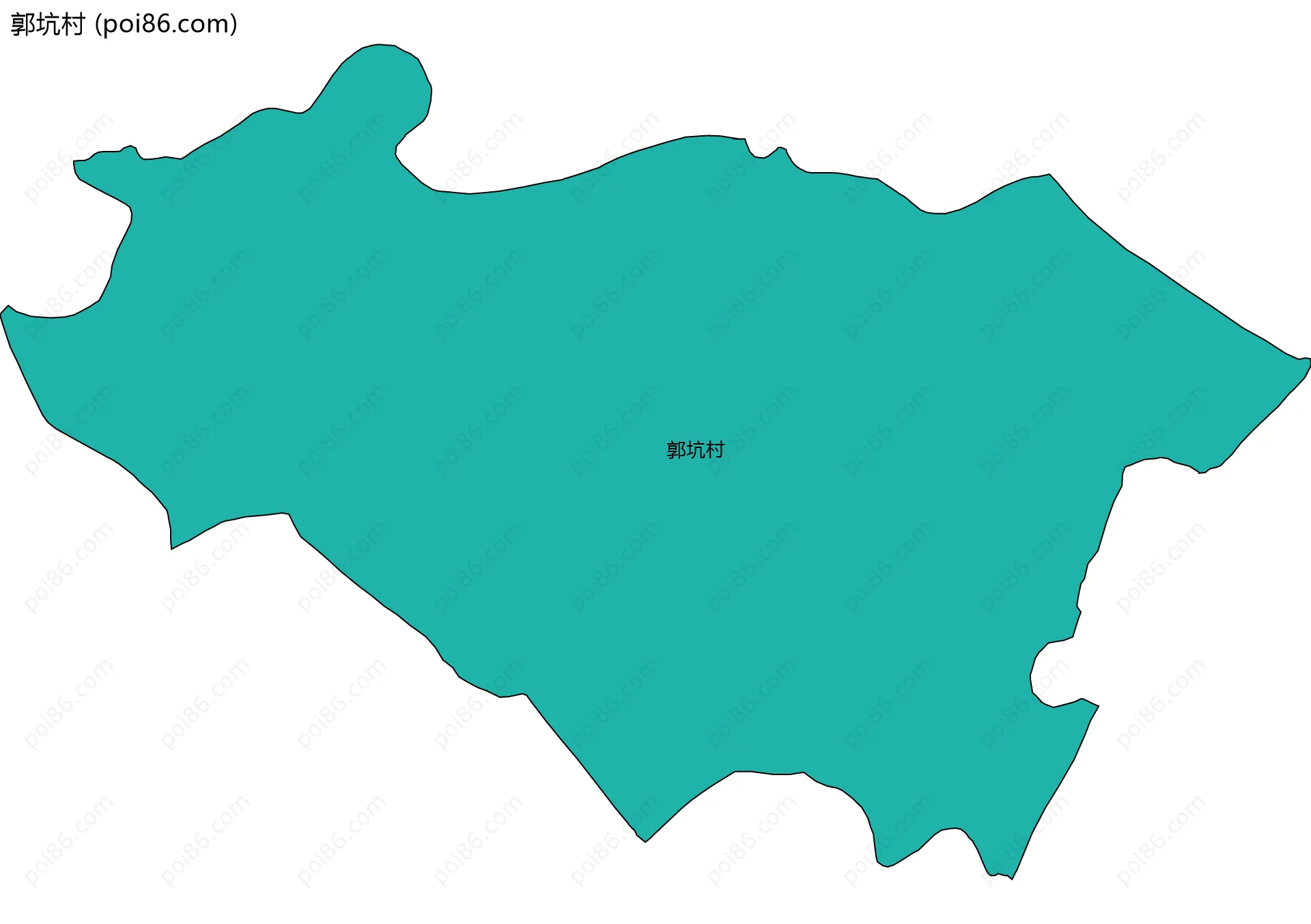 郭坑村边界地图