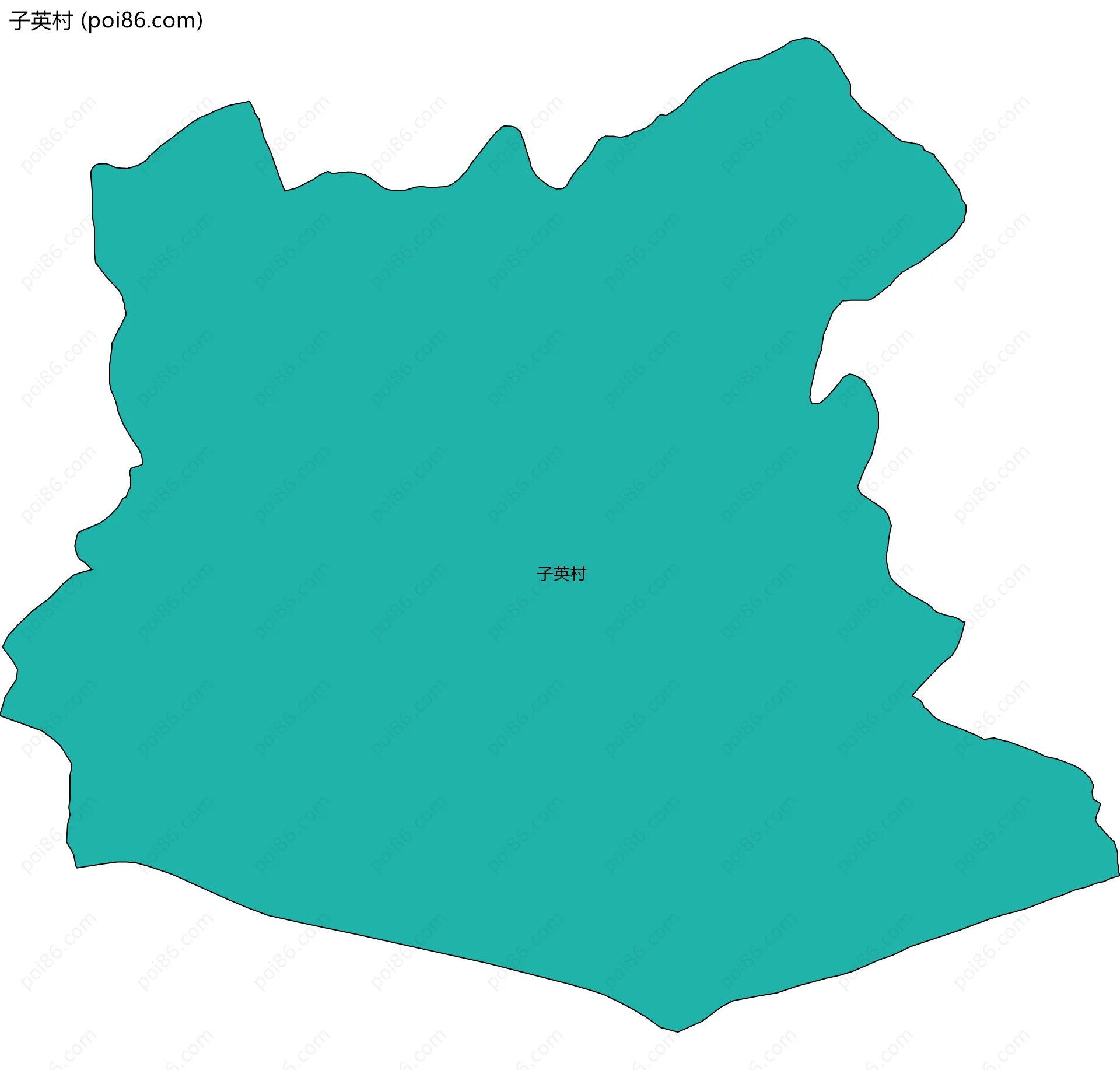 子英村边界地图