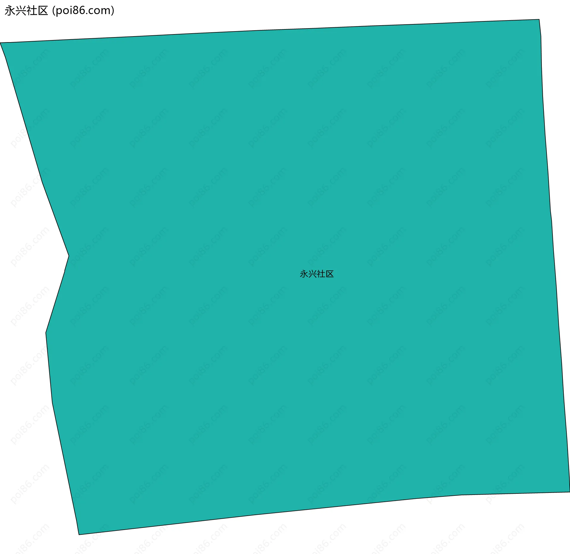 永兴社区边界地图