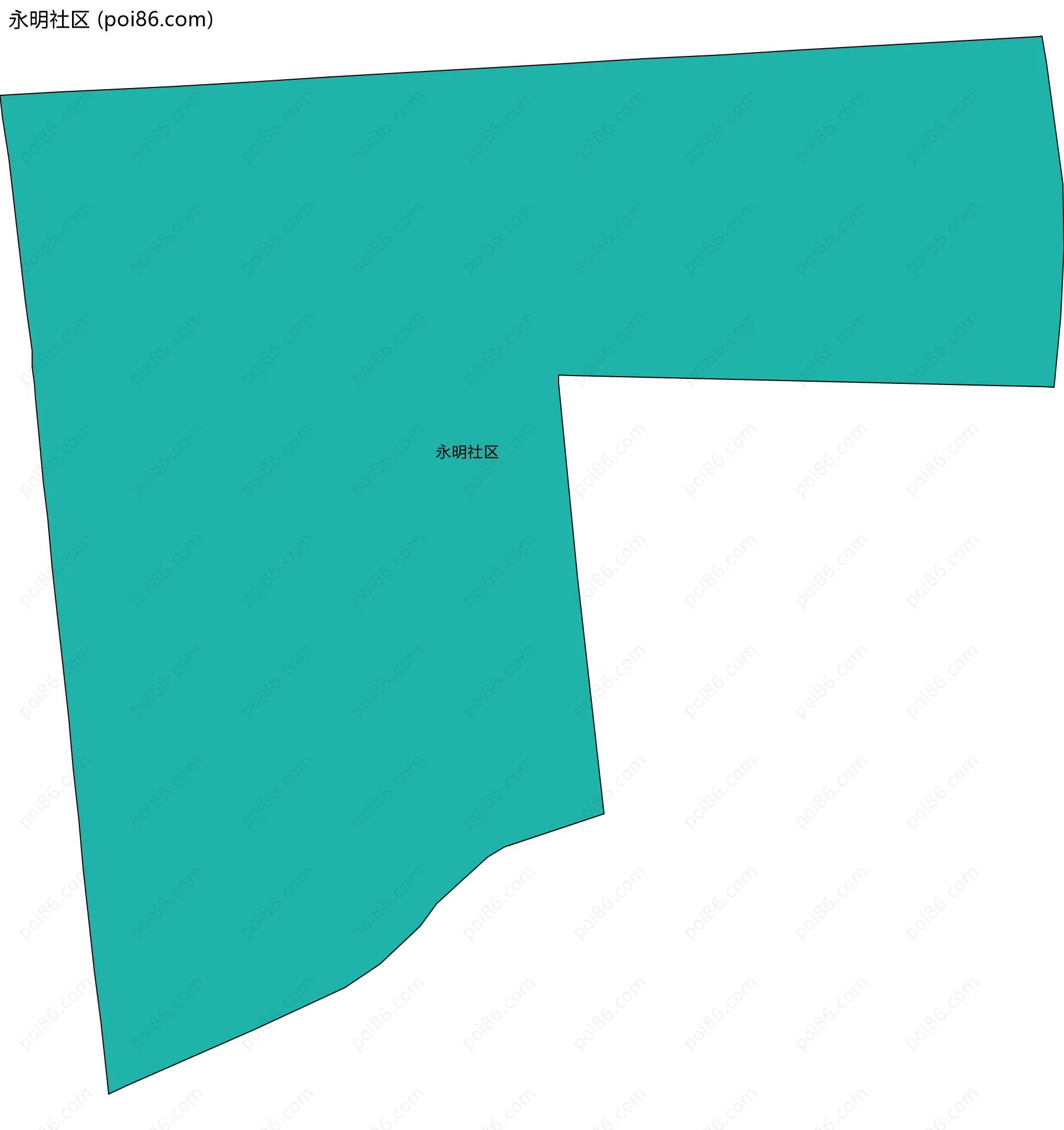 永明社区边界地图