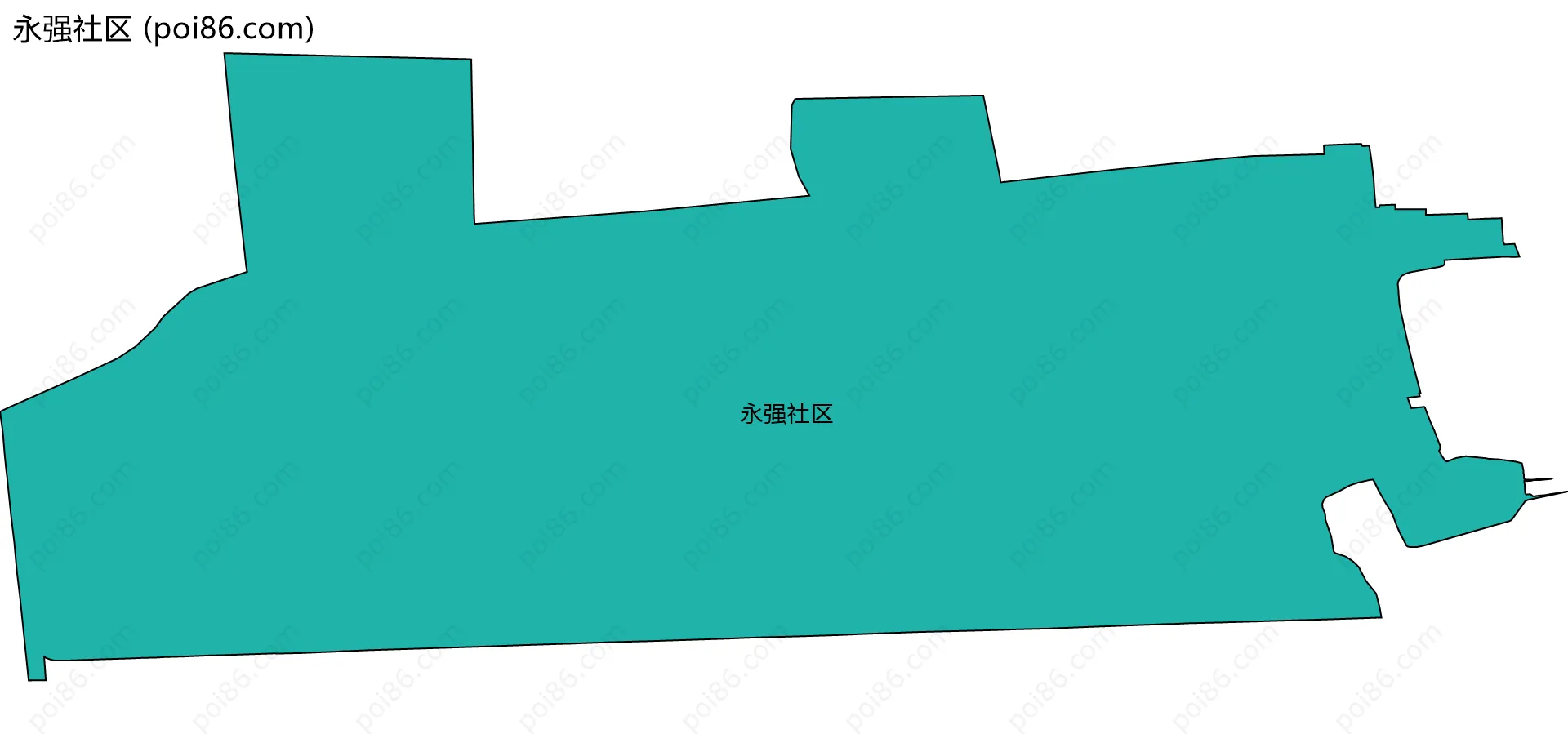 永强社区边界地图