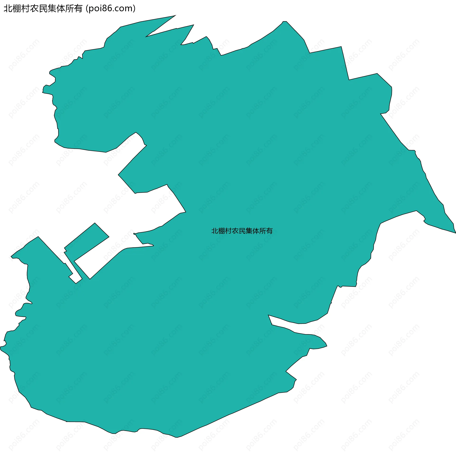 北棚村农民集体所有边界地图