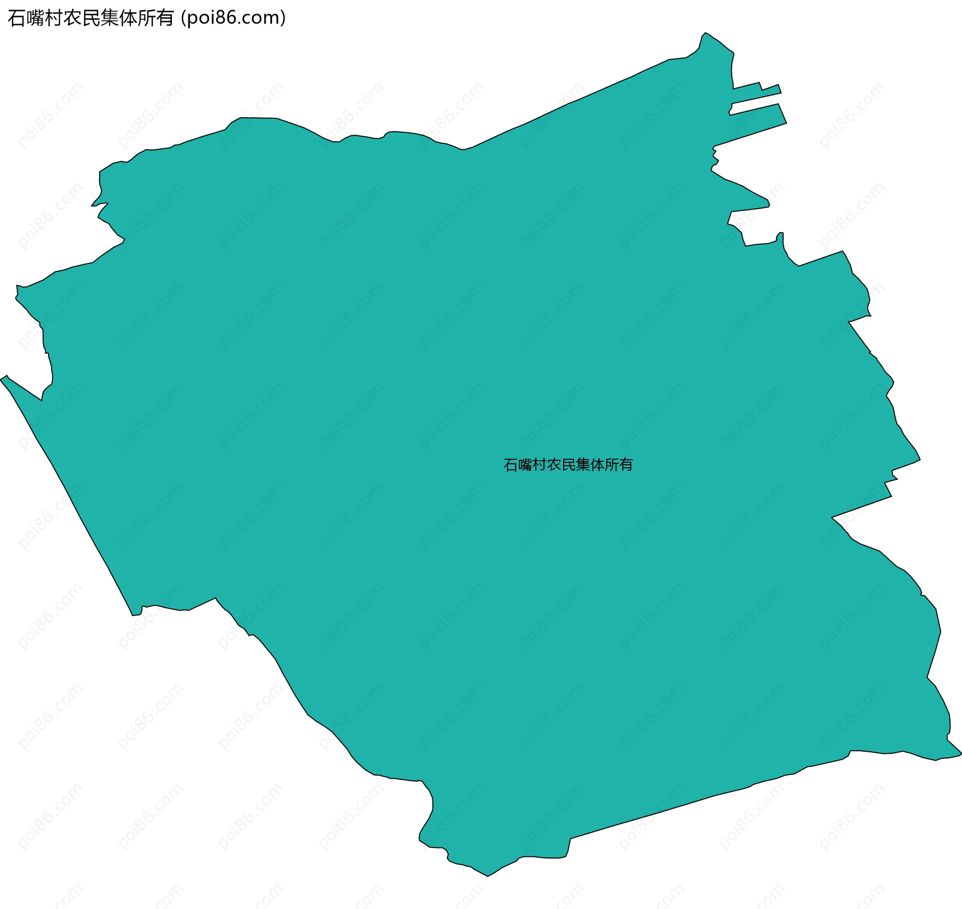 石嘴村农民集体所有边界地图