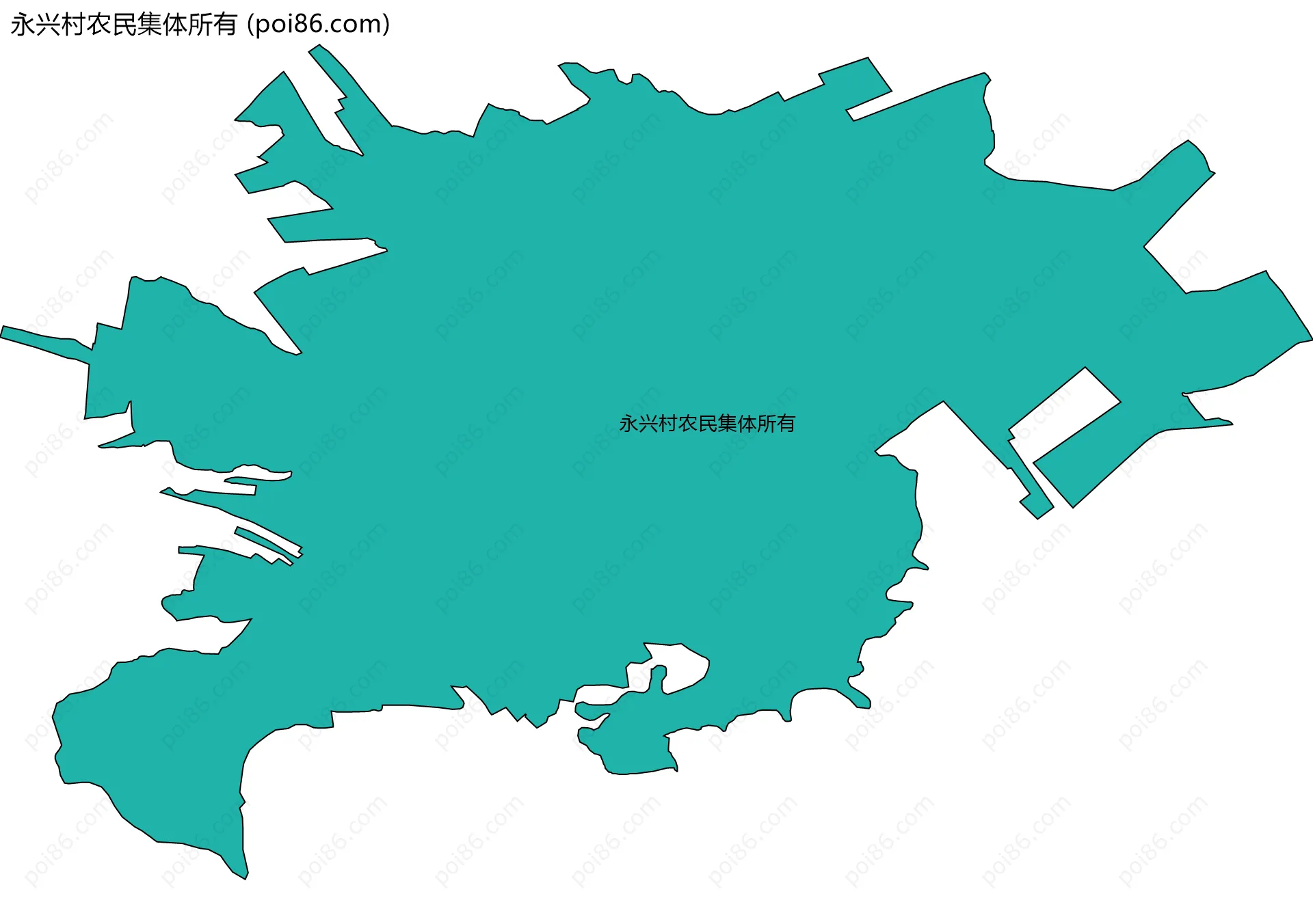 永兴村农民集体所有边界地图