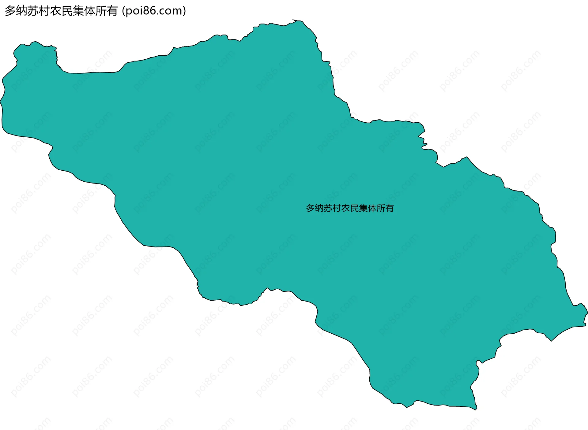 多纳苏村农民集体所有边界地图