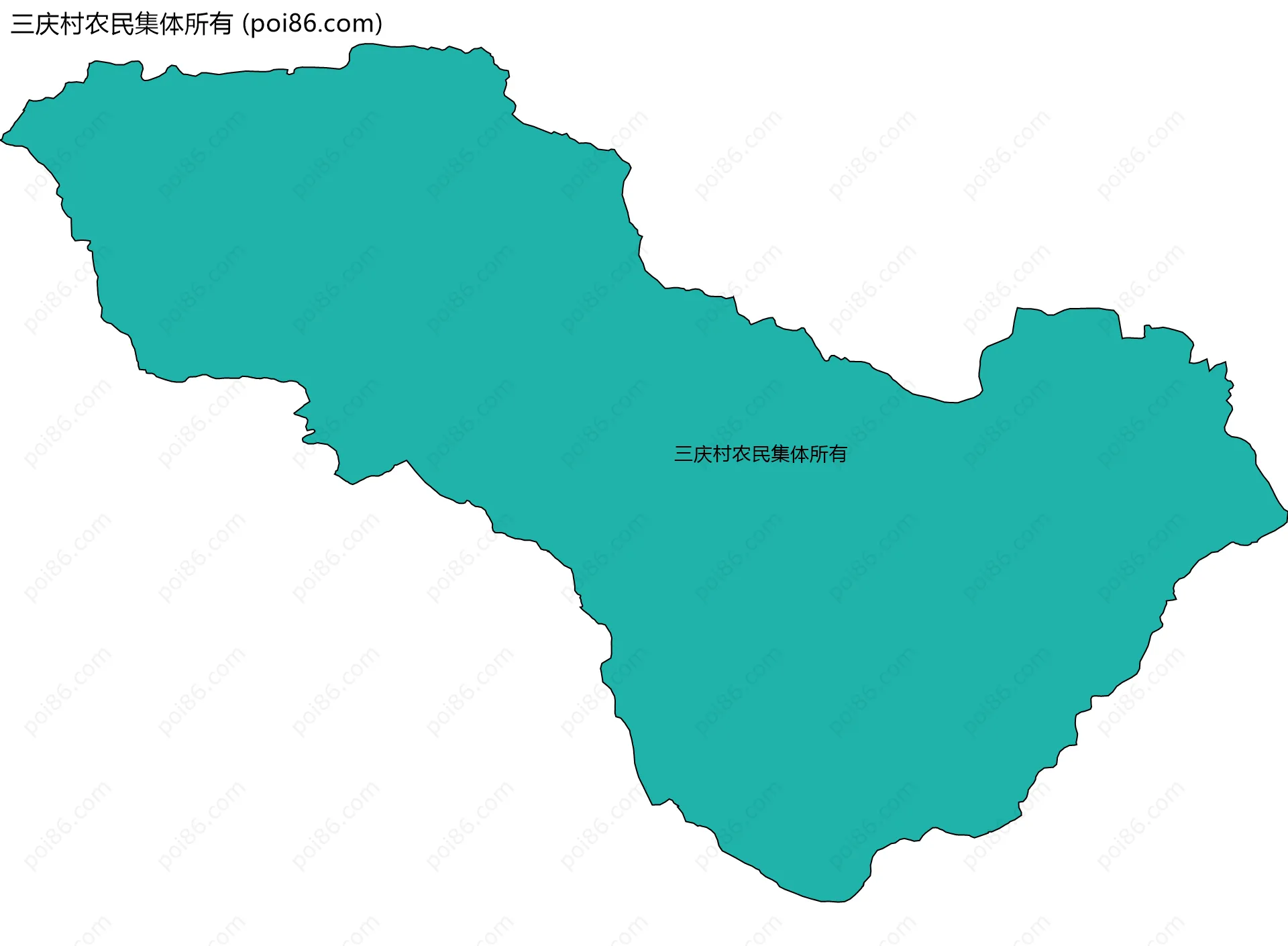 三庆村农民集体所有边界地图