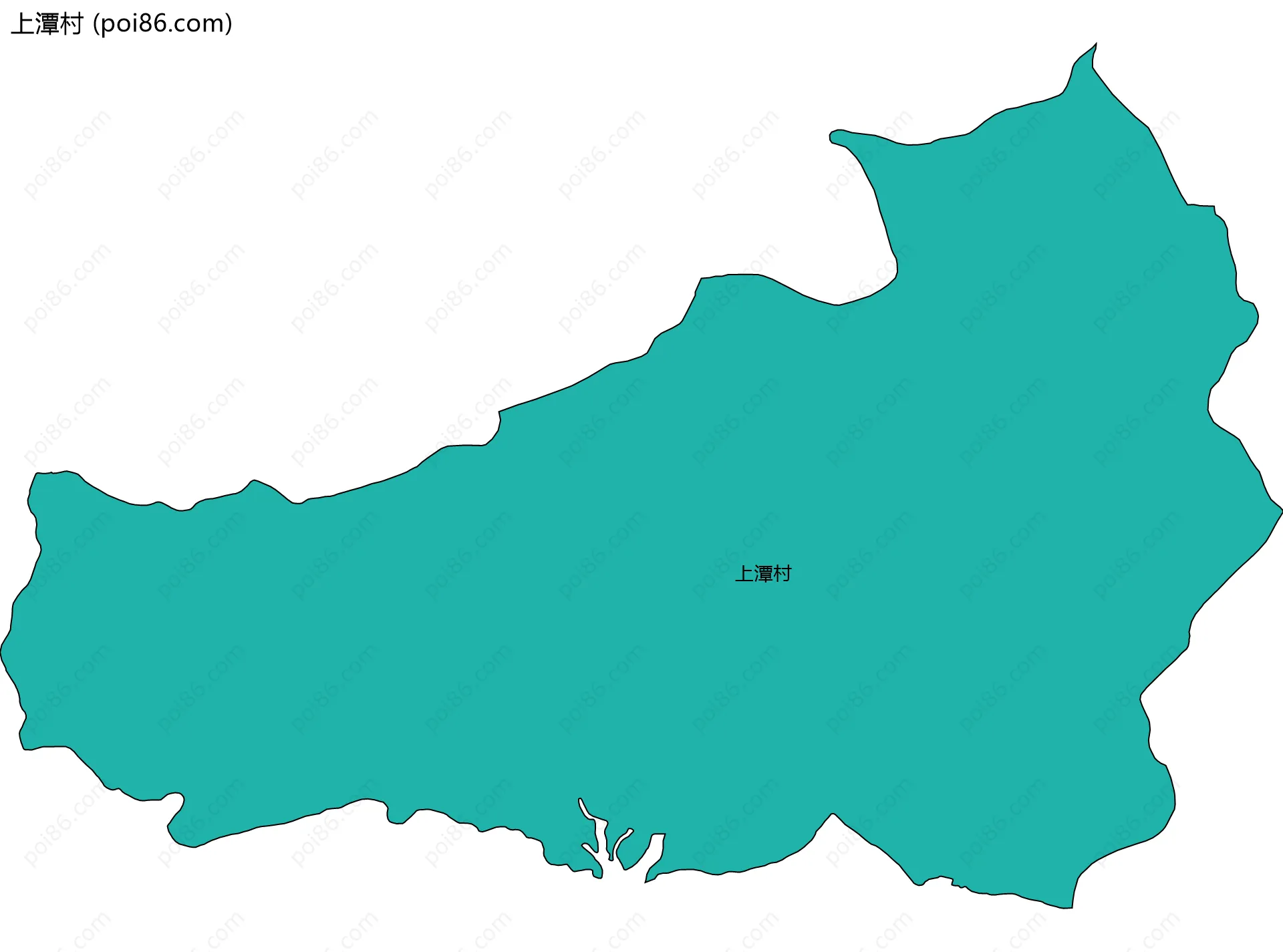 上潭村边界地图
