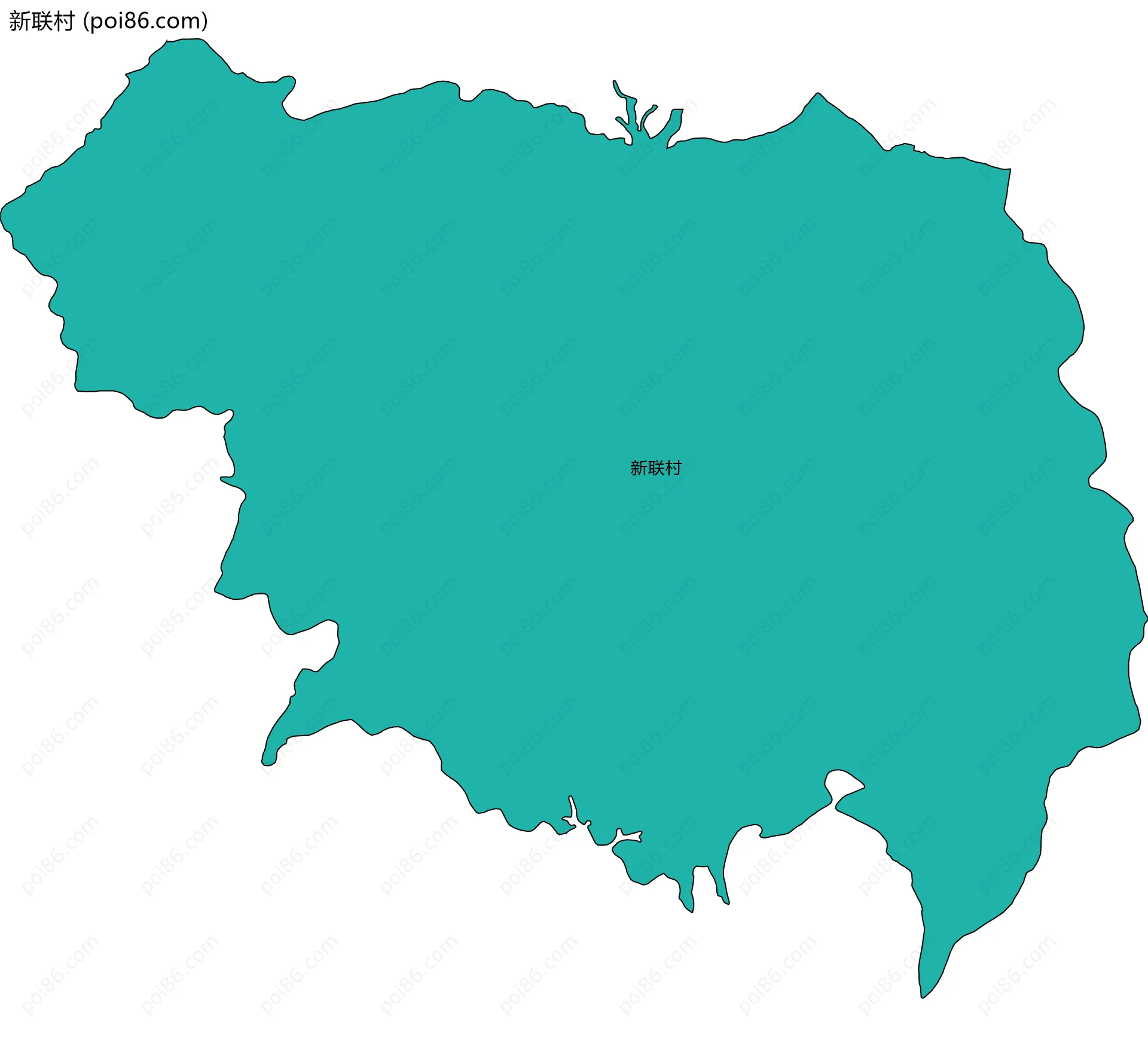 新联村边界地图