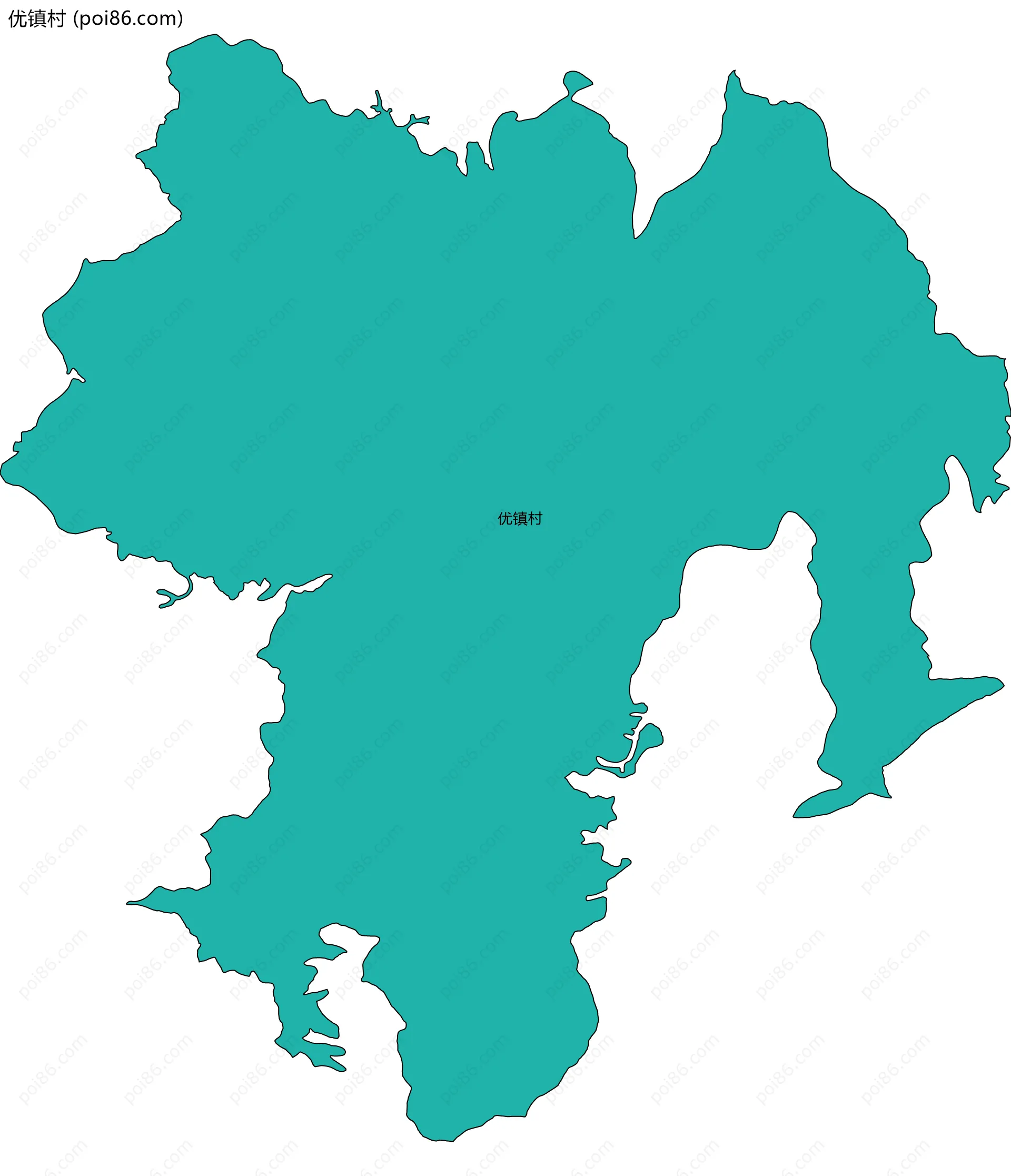 优镇村边界地图