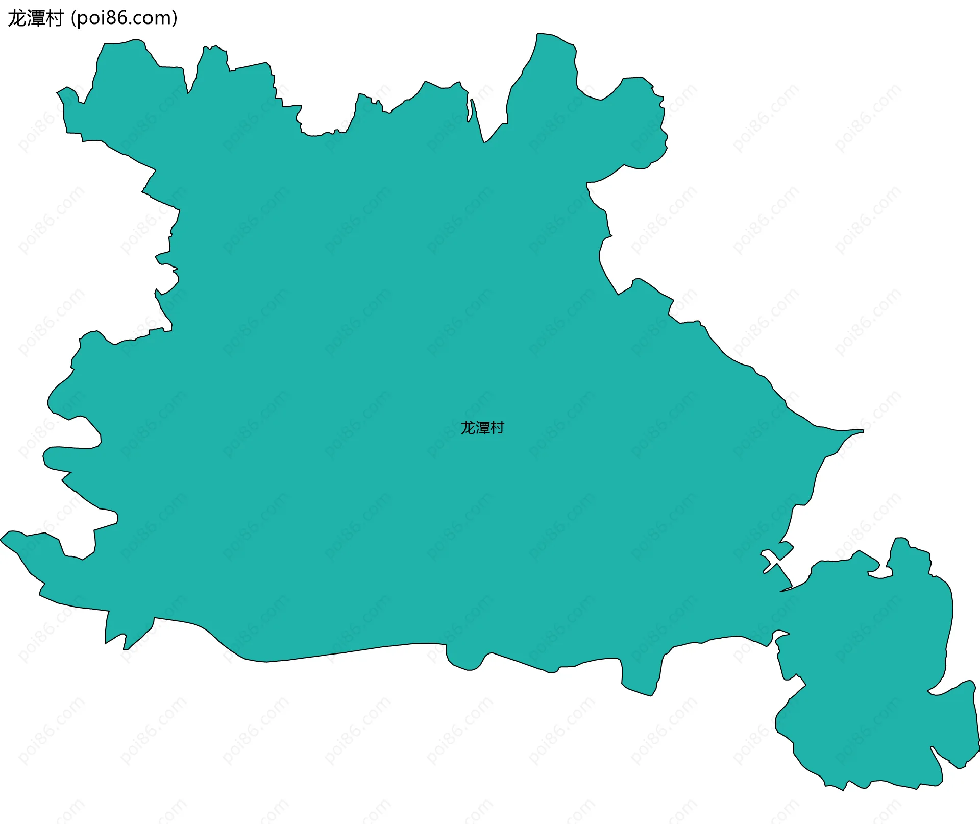 龙潭村边界地图