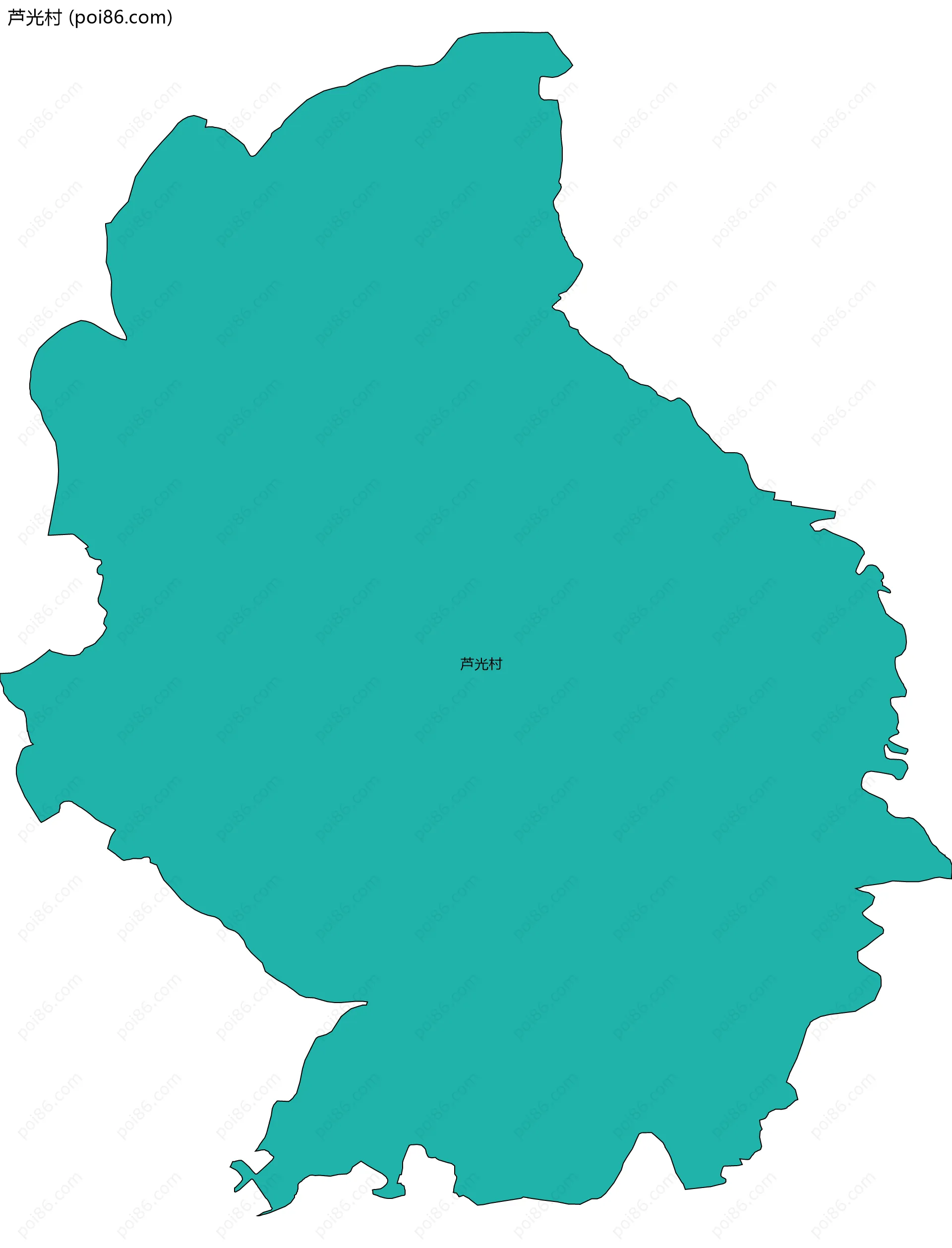 芦光村边界地图