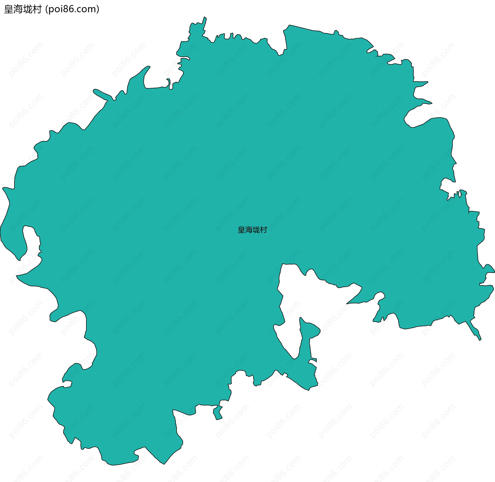 皇海垅村边界地图