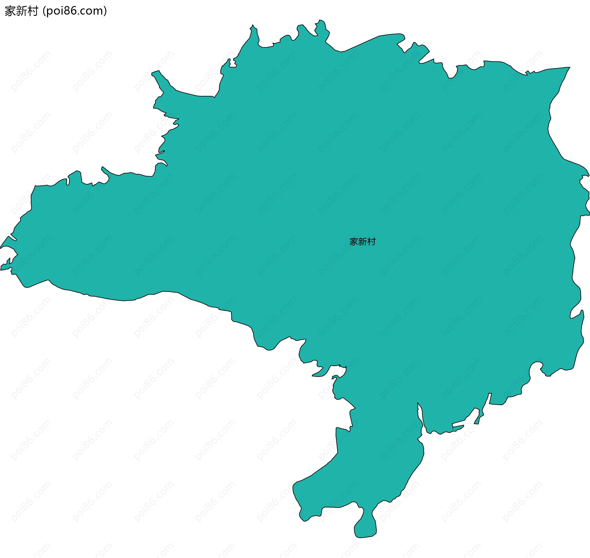 家新村边界地图