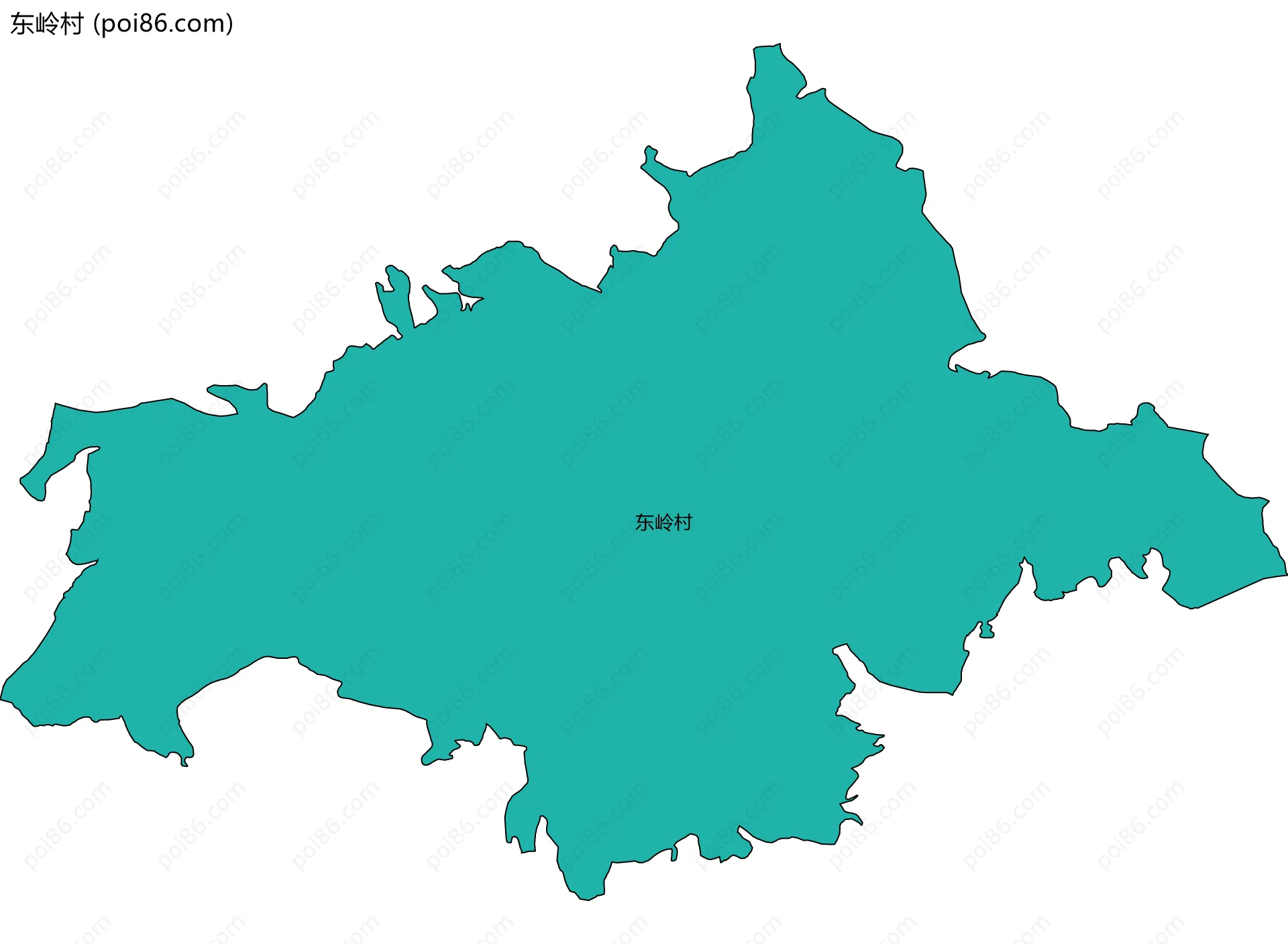 东岭村边界地图