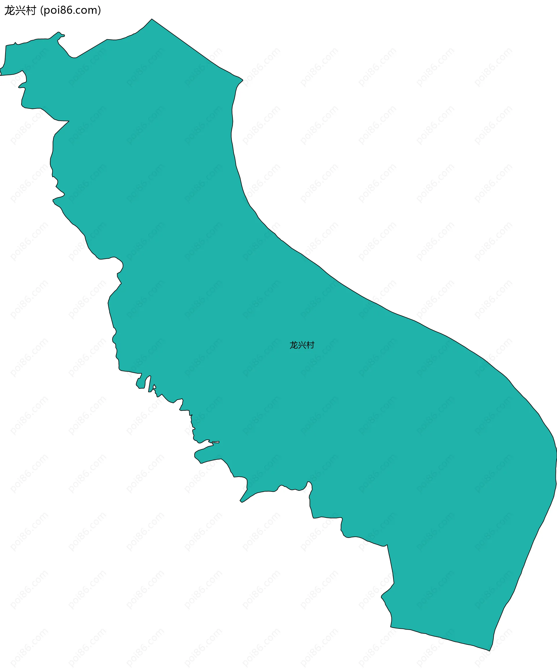 龙兴村边界地图