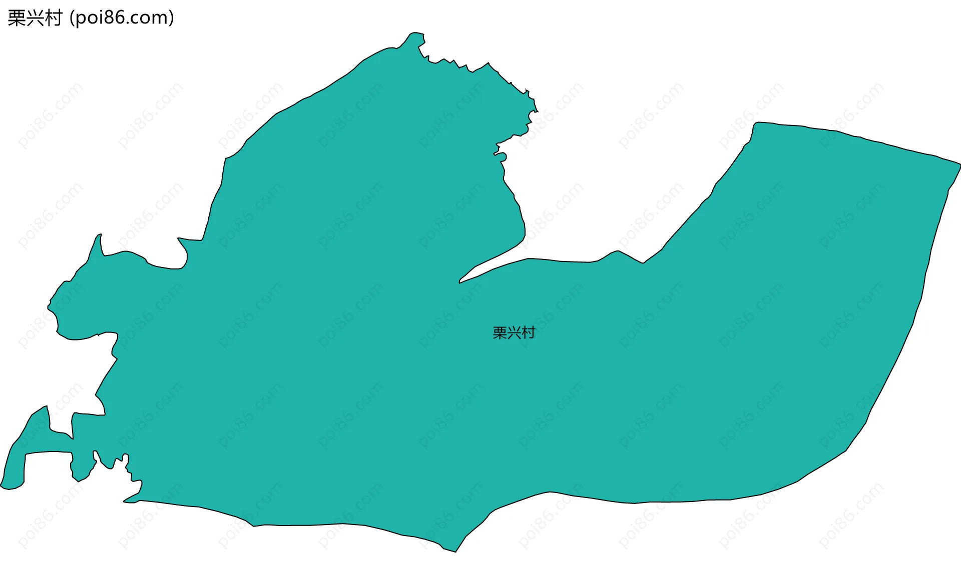 栗兴村边界地图