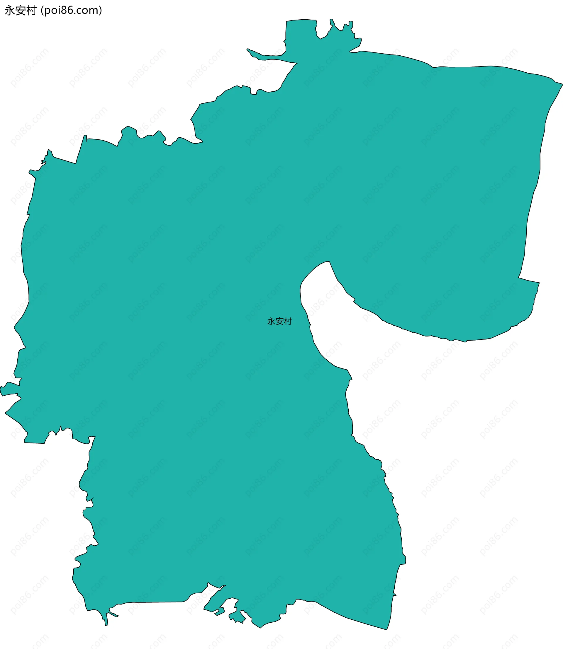 永安村边界地图