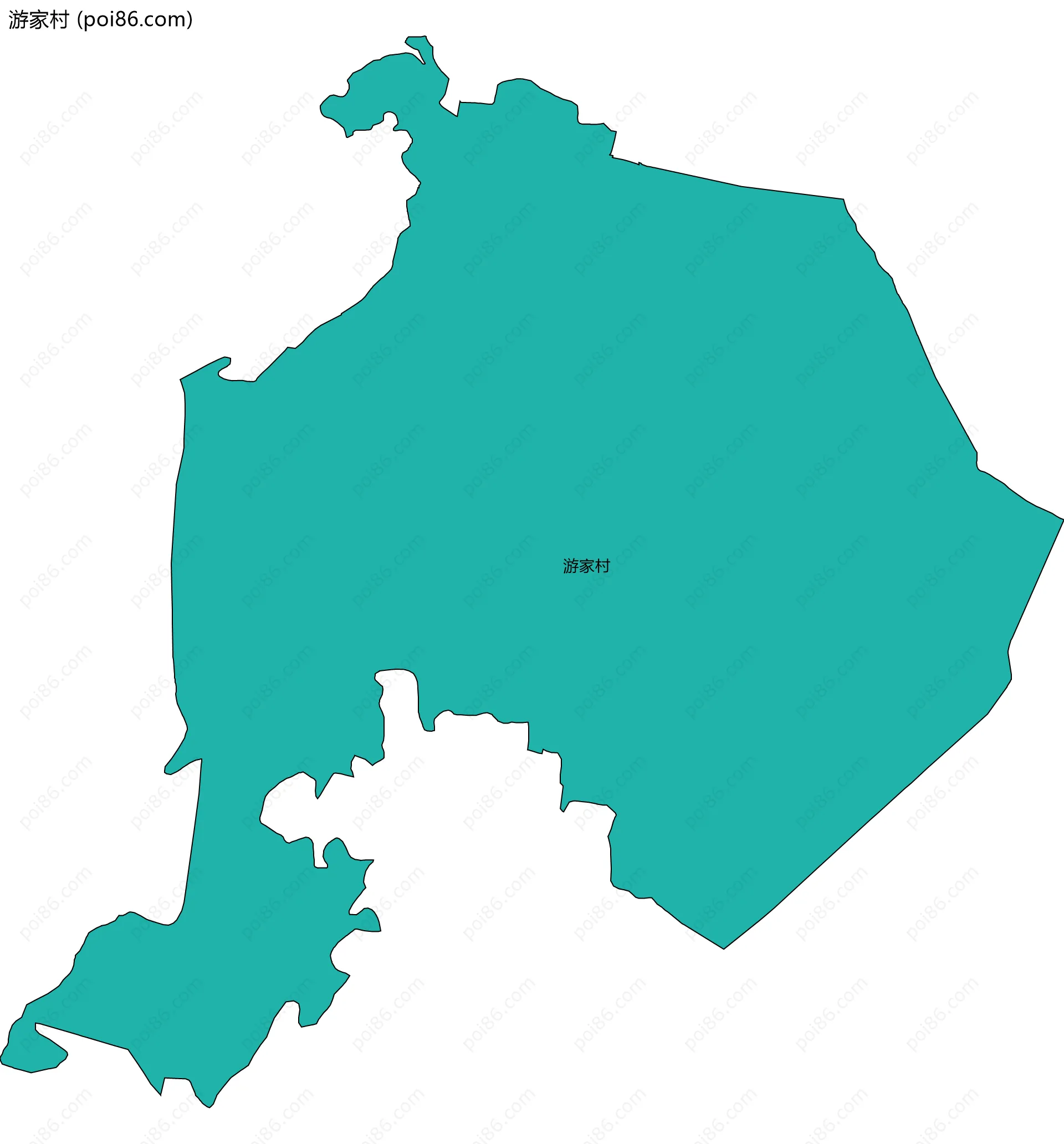 游家村边界地图