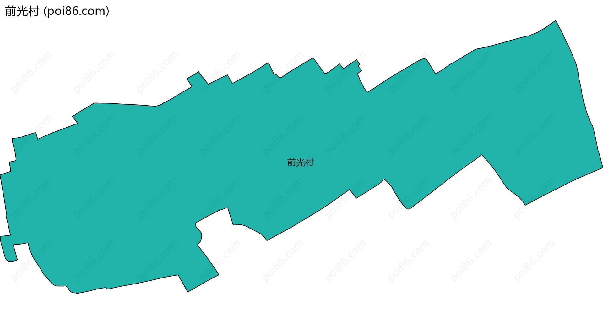 前光村边界地图