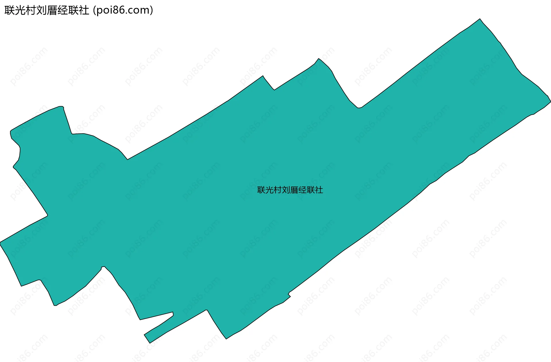 联光村刘厝经联社边界地图