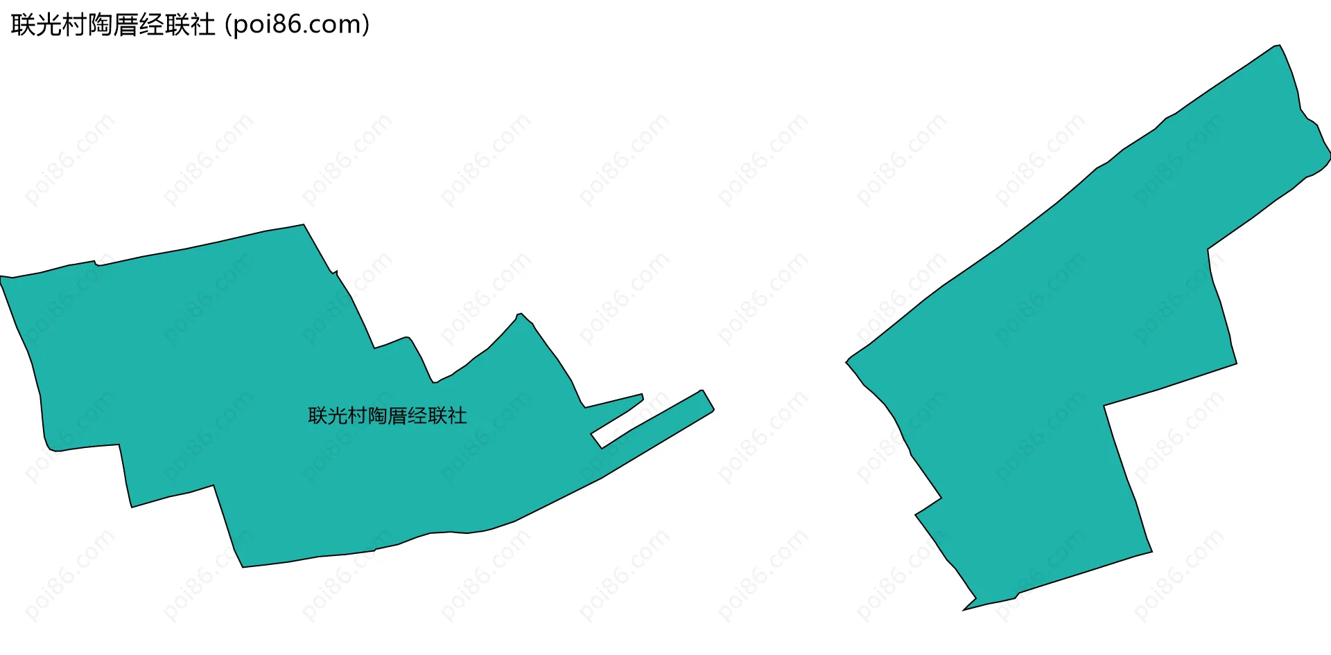 联光村陶厝经联社边界地图