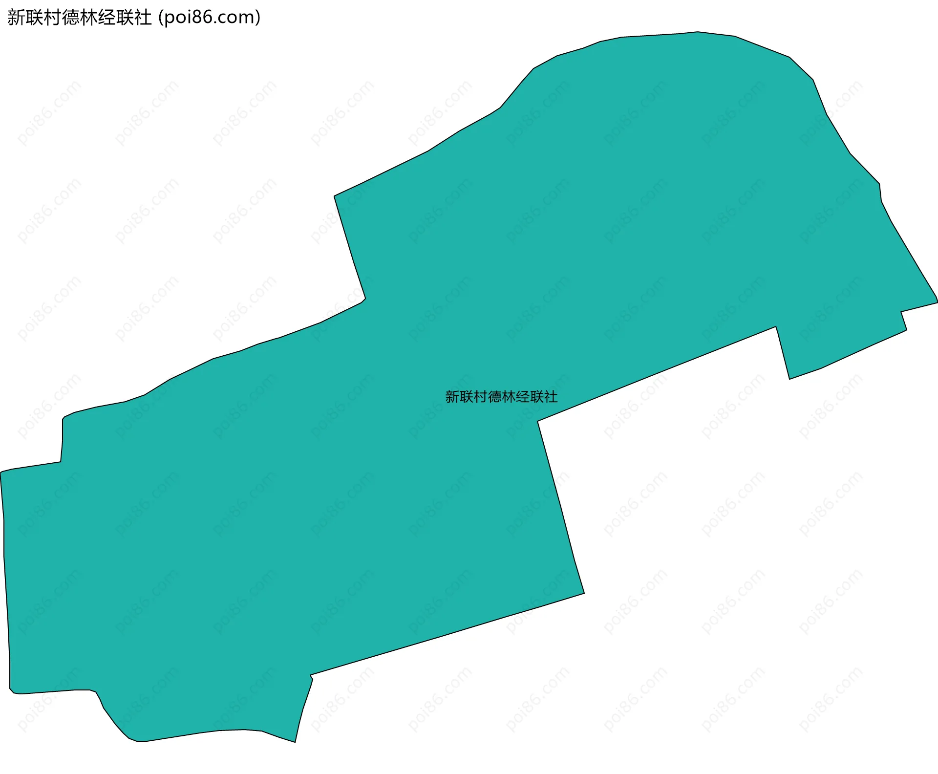 新联村德林经联社边界地图