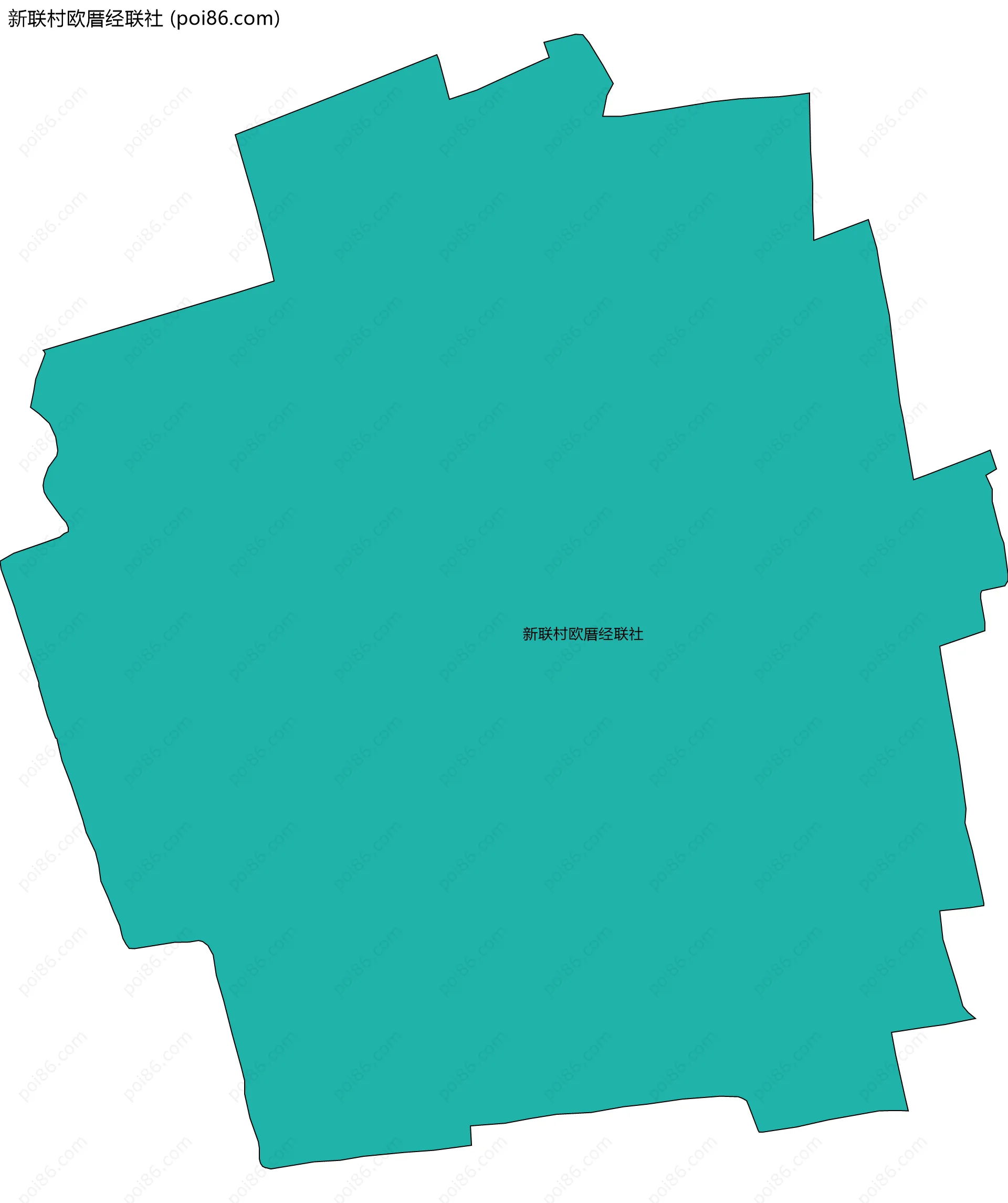 新联村欧厝经联社边界地图