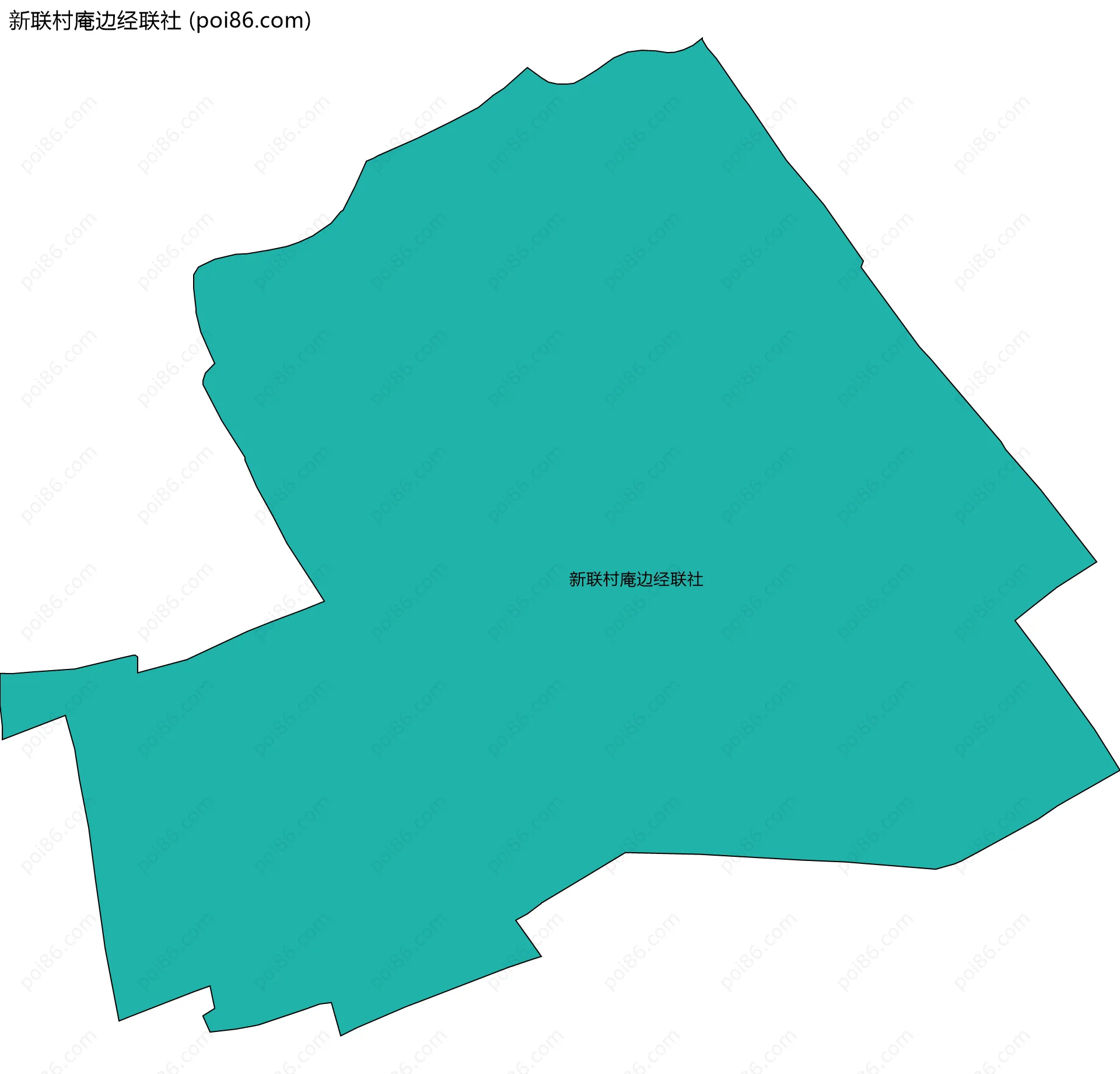 新联村庵边经联社边界地图