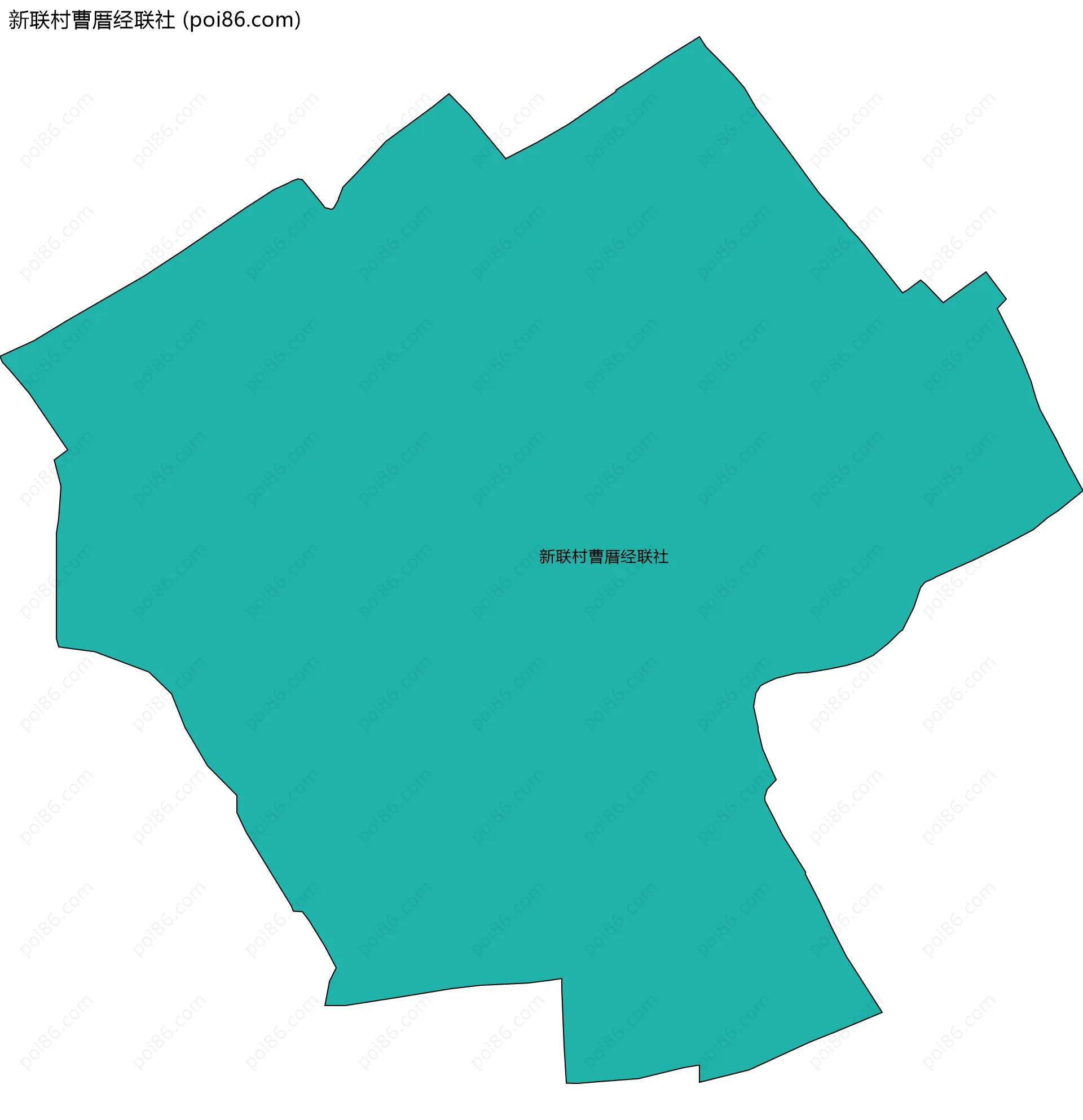 新联村曹厝经联社边界地图