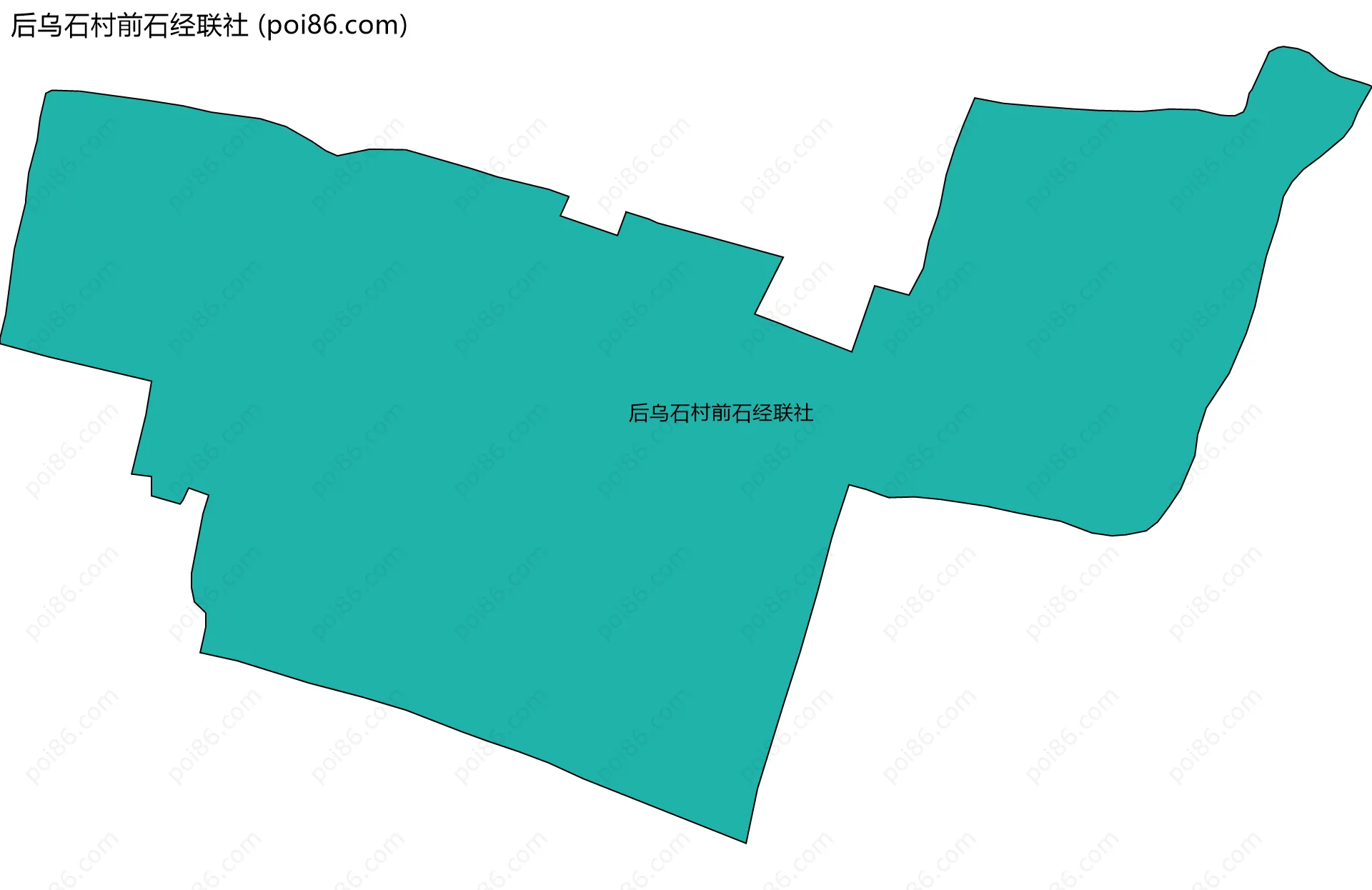 后乌石村前石经联社边界地图