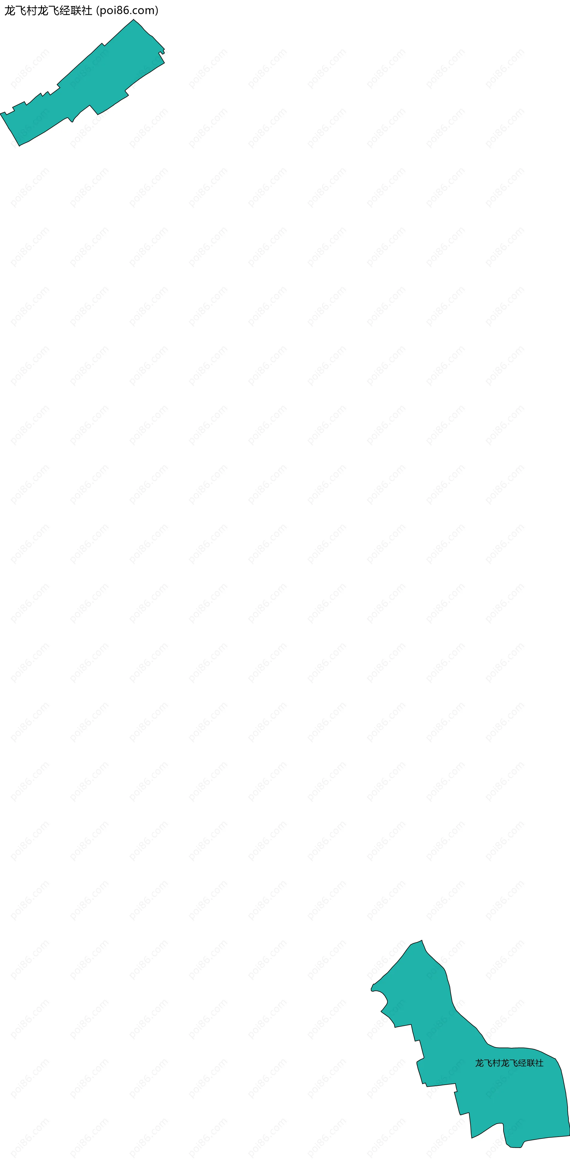 龙飞村龙飞经联社边界地图