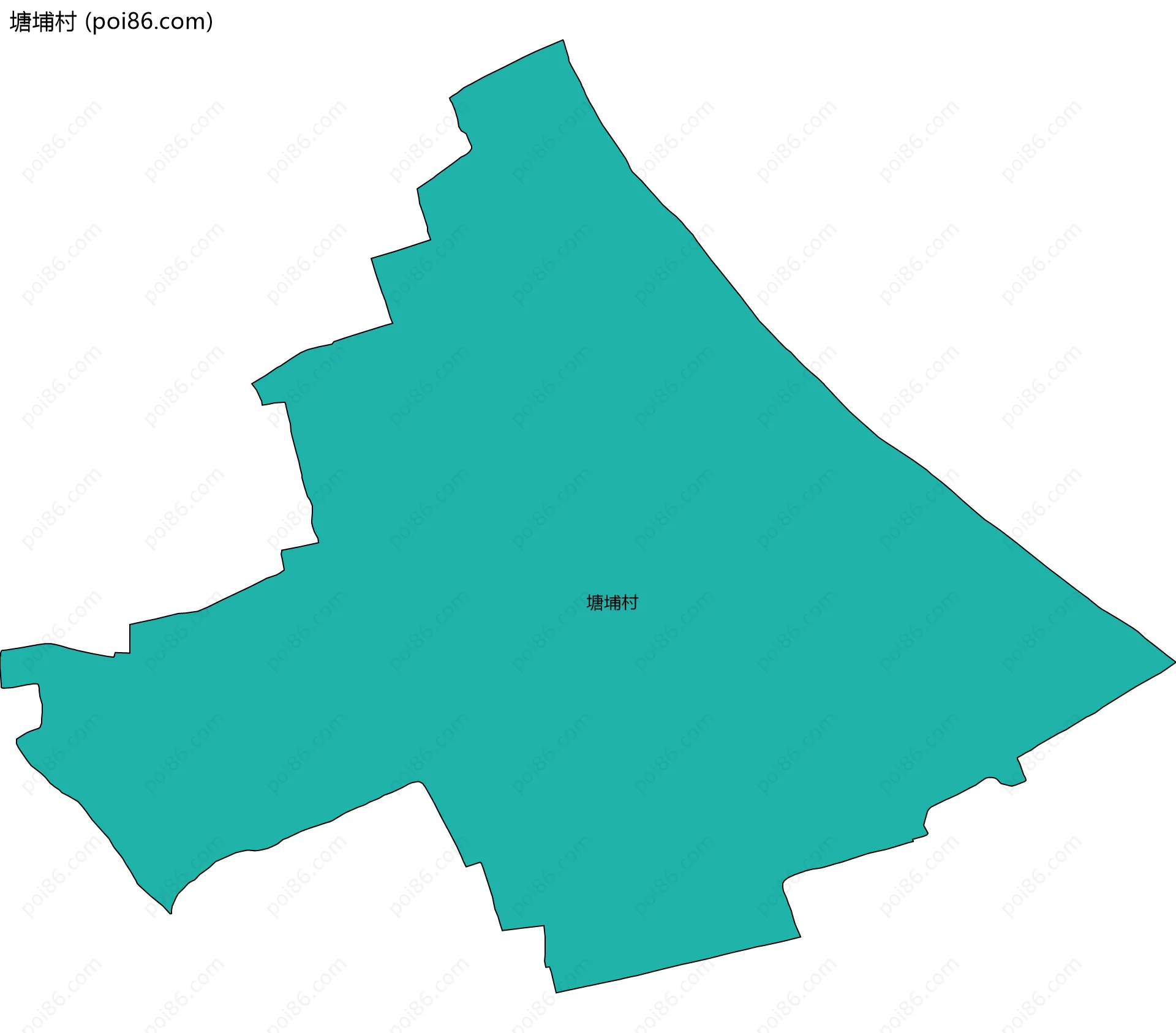 塘埔村边界地图