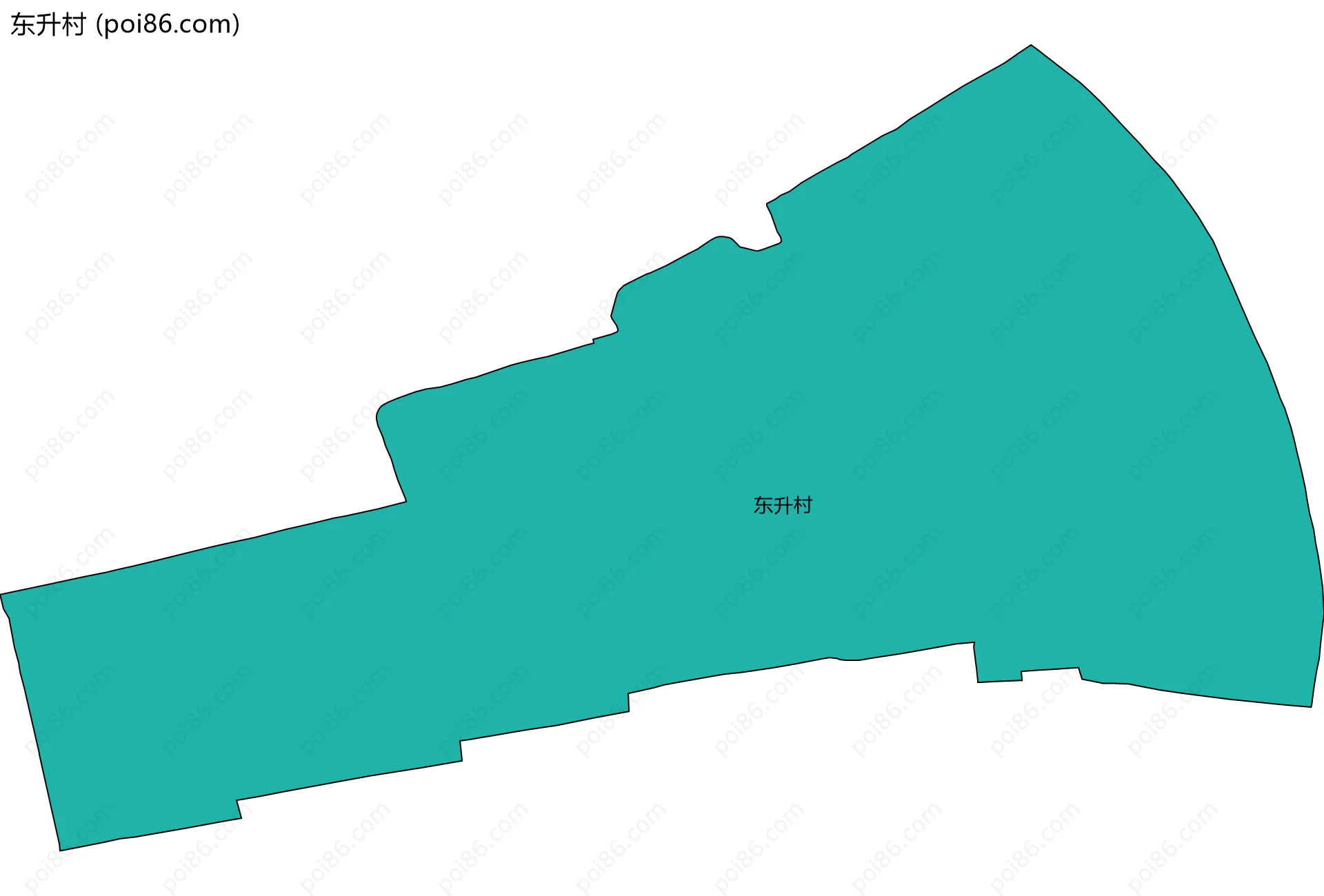 东升村边界地图