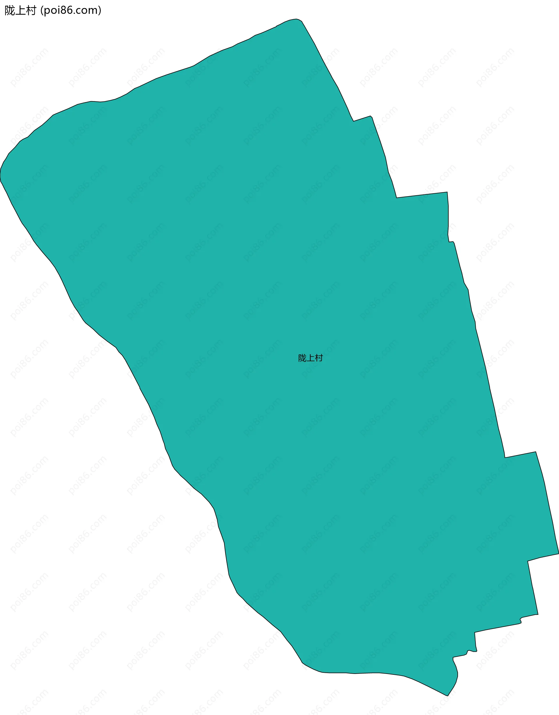 陇上村边界地图