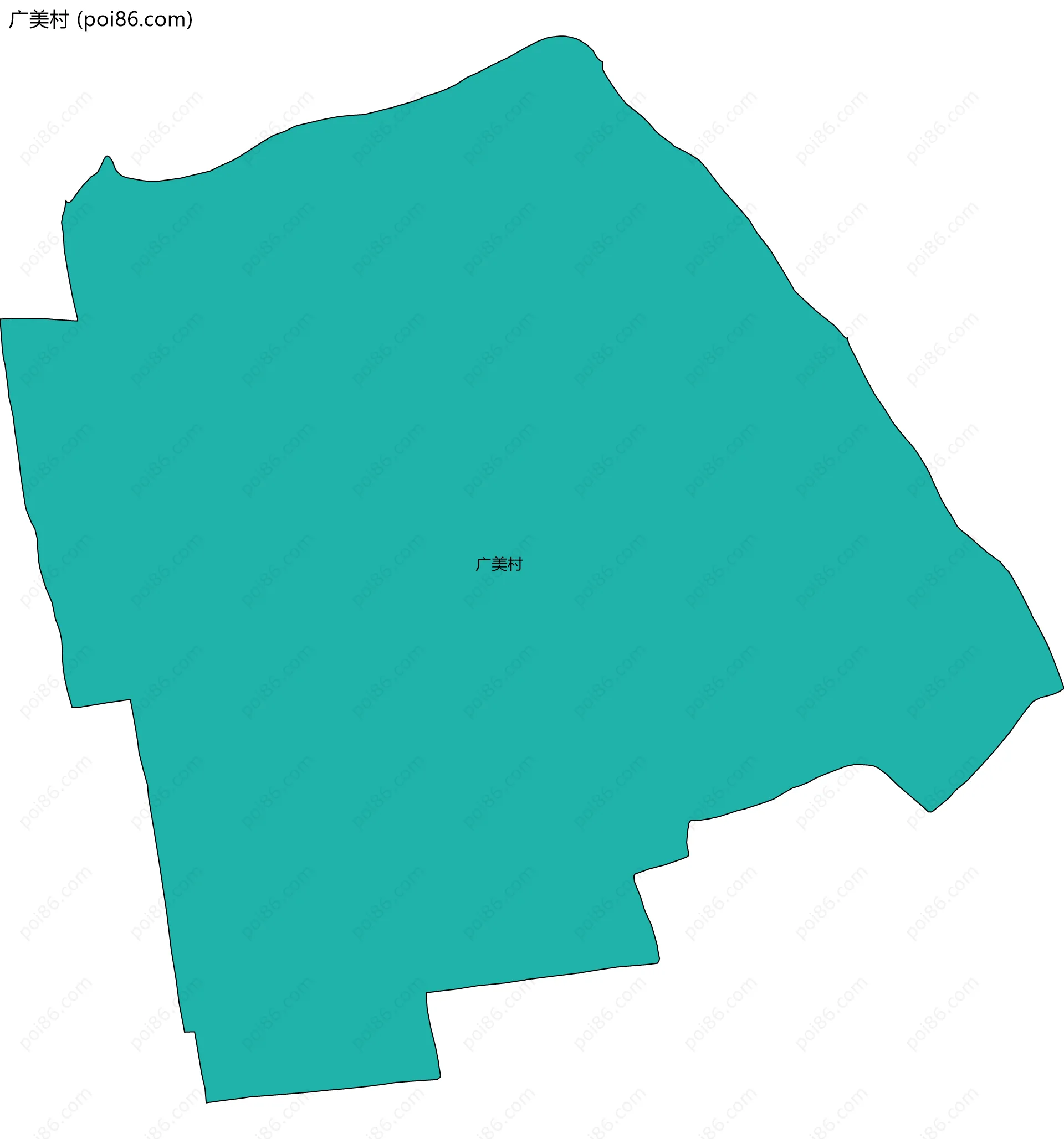 广美村边界地图
