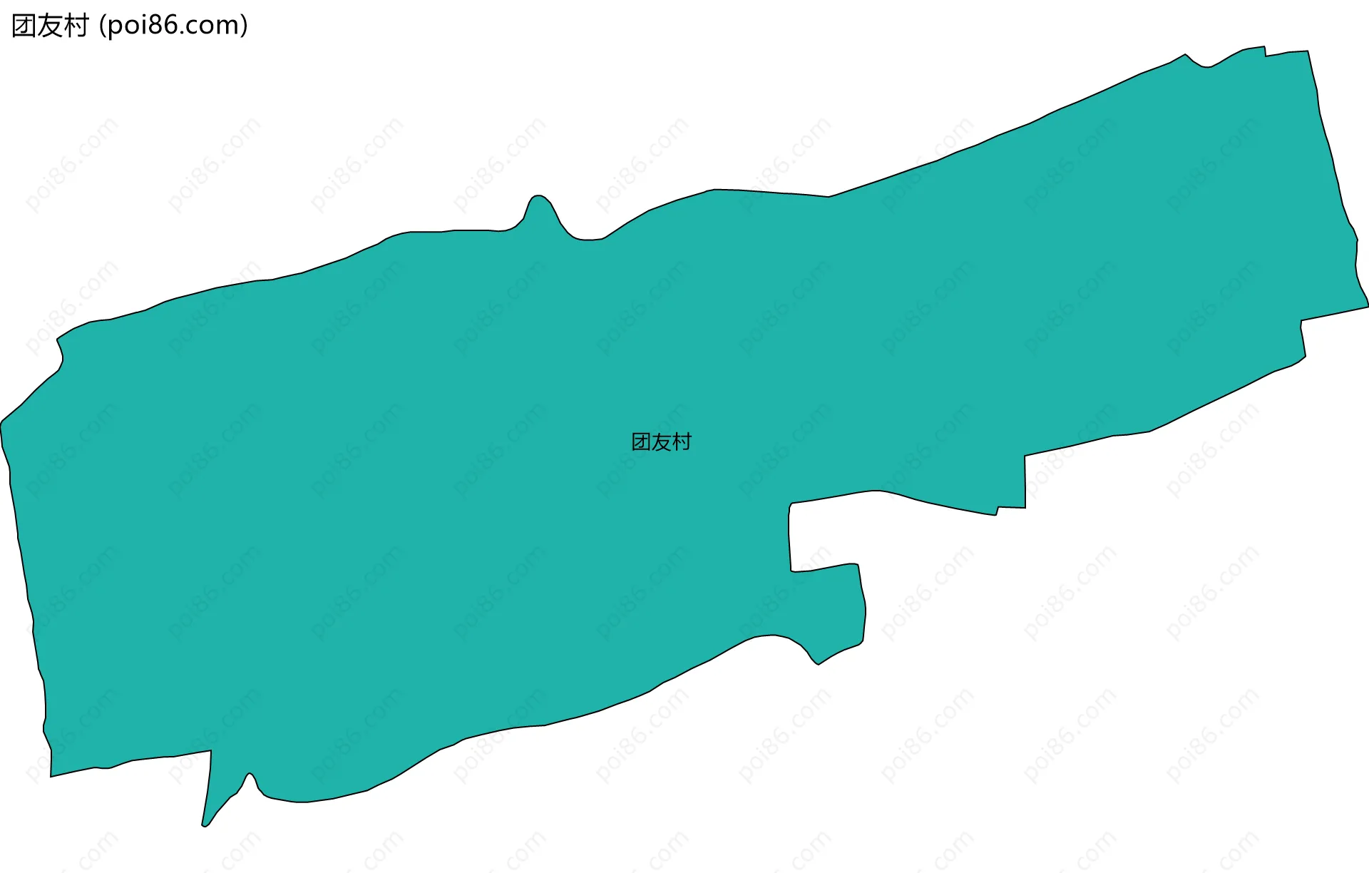 团友村边界地图